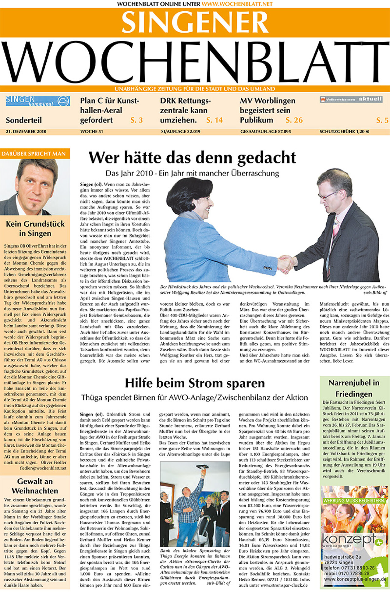 Ausgabe 52 vom 28. Dezember 2010