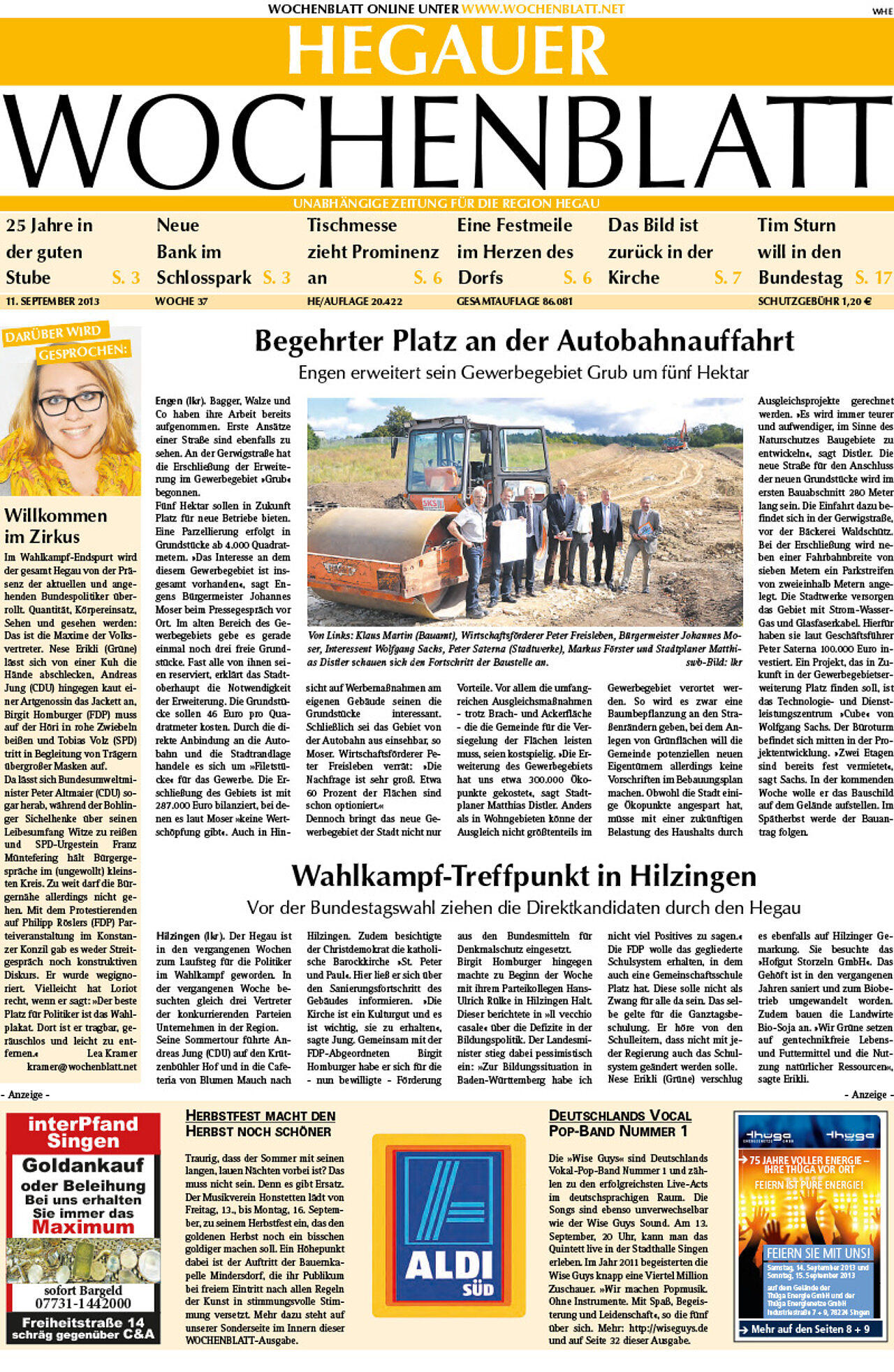 Ausgabe 37 vom 11. September 2013