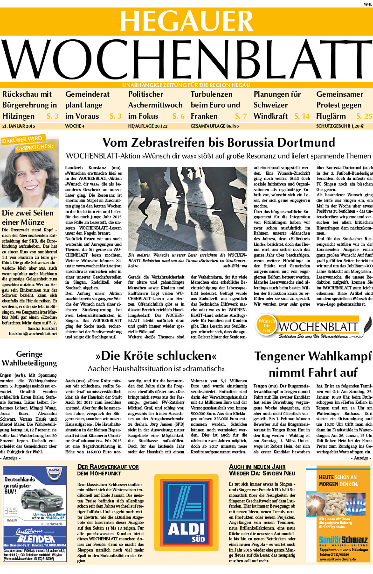 Ausgabe 04 vom 21. Januar 2015
