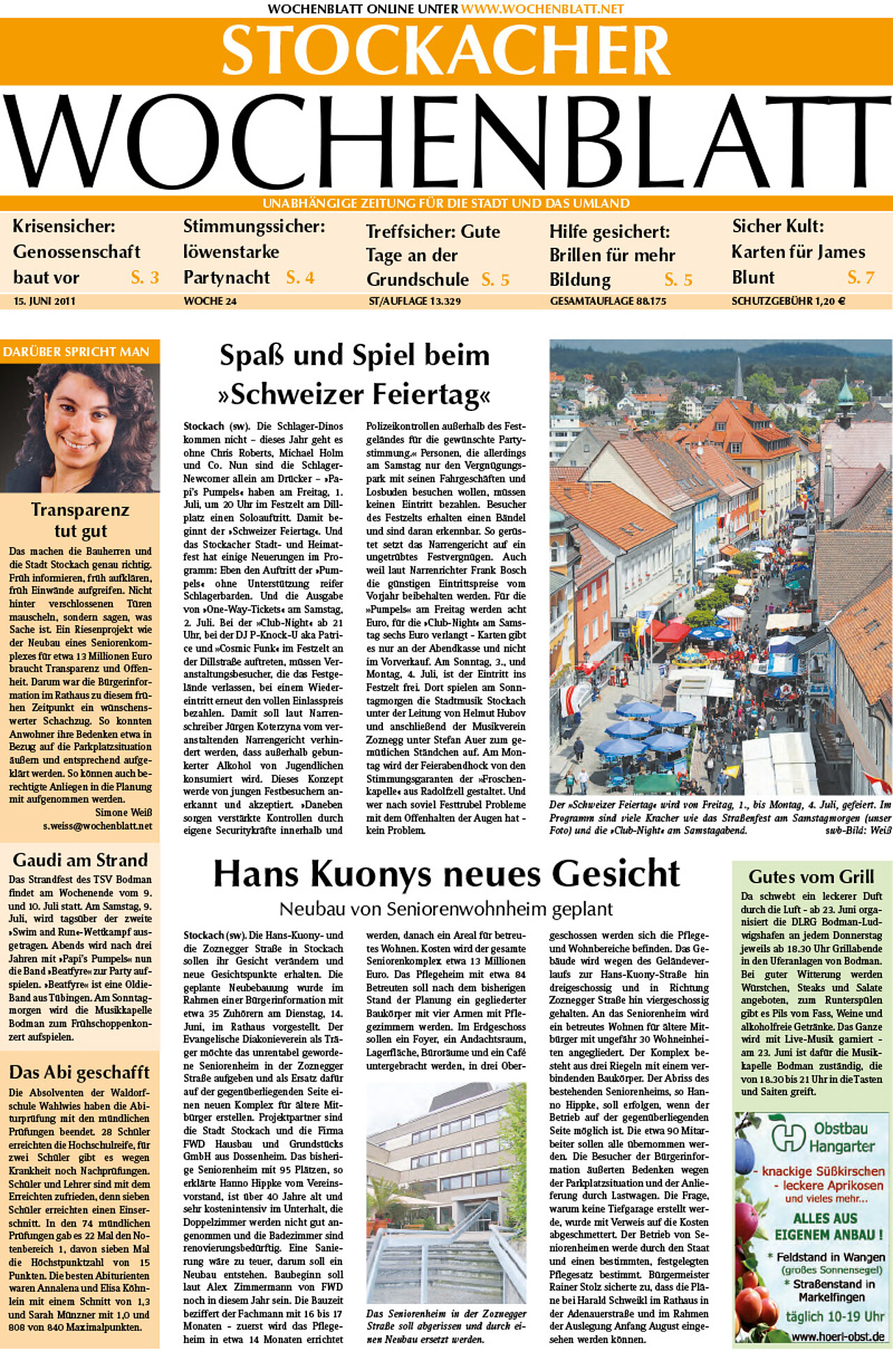 Ausgabe 24 vom 15. Juni 2011