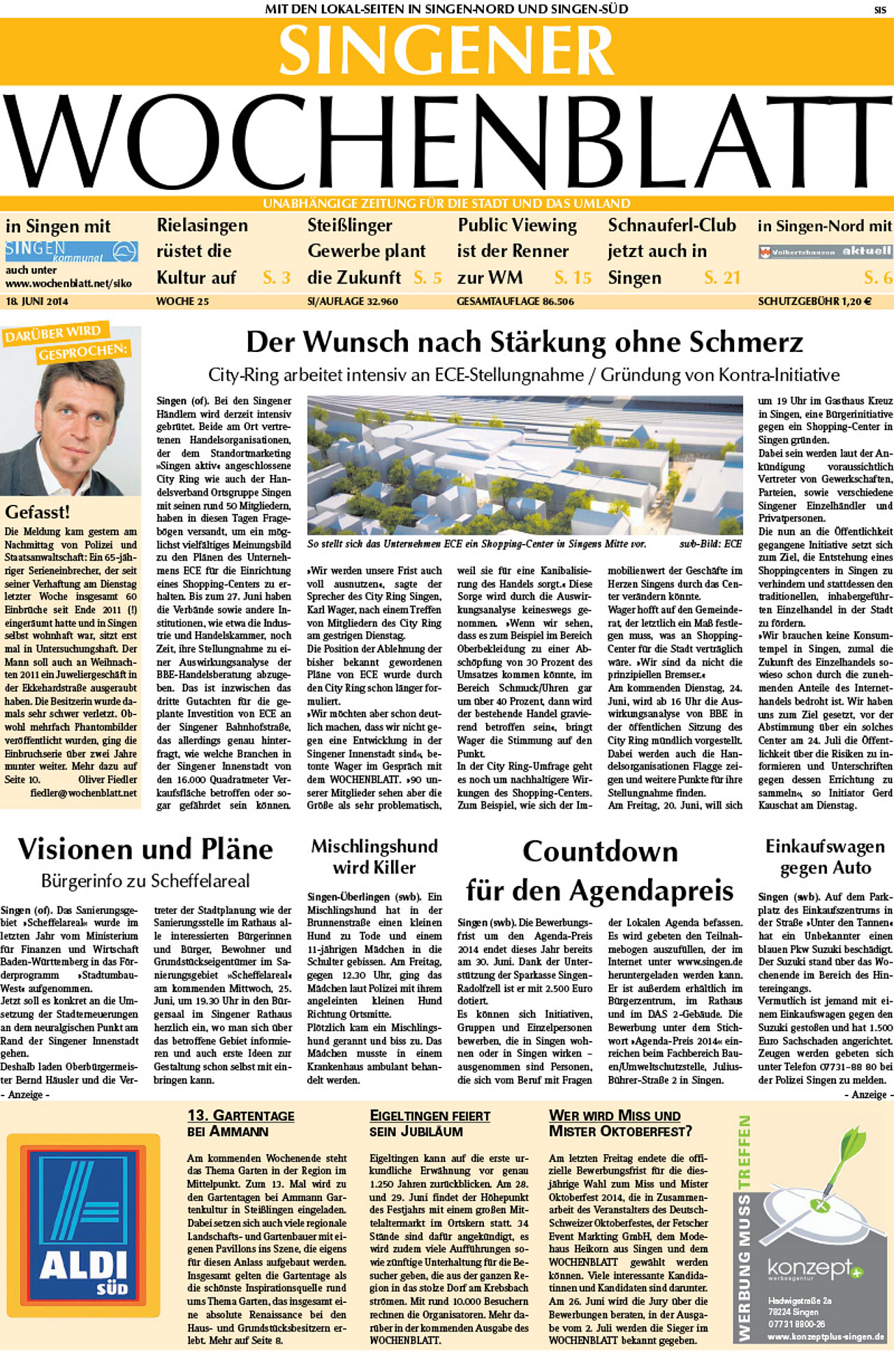 Ausgabe 25 vom 18. Juni 2014
