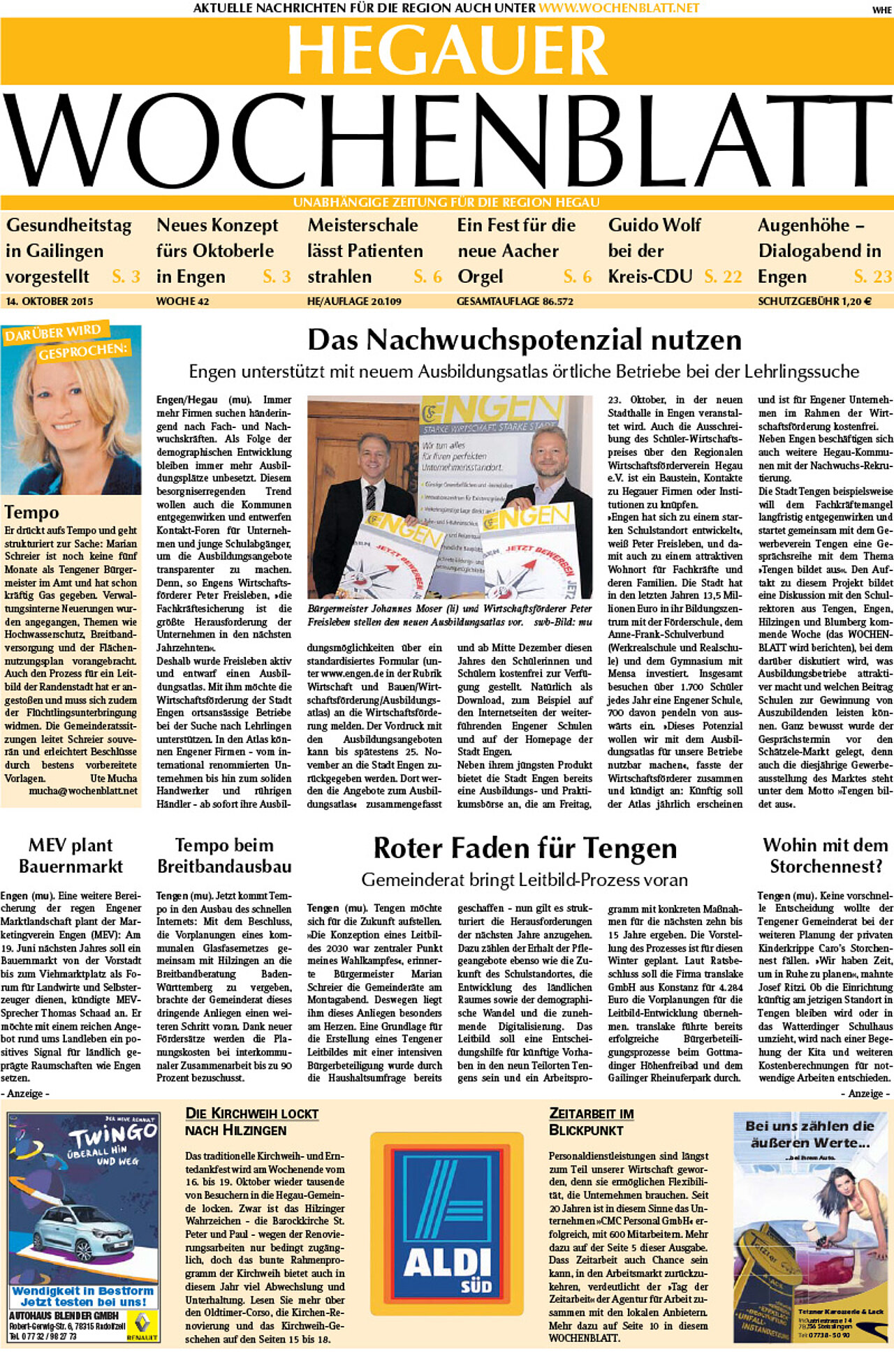 Ausgabe 42 vom 14. Oktober 2015