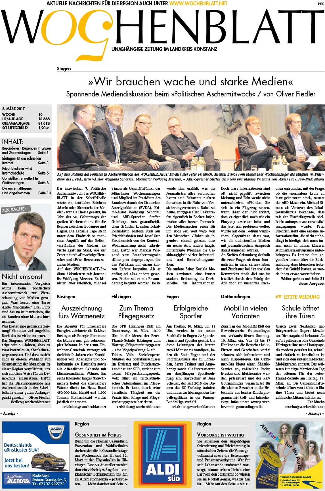Ausgabe 10 vom 08. März 2017
