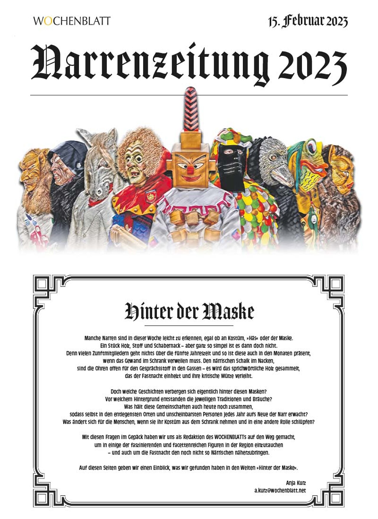 Sonderausgabe vom 15. Februar 2023