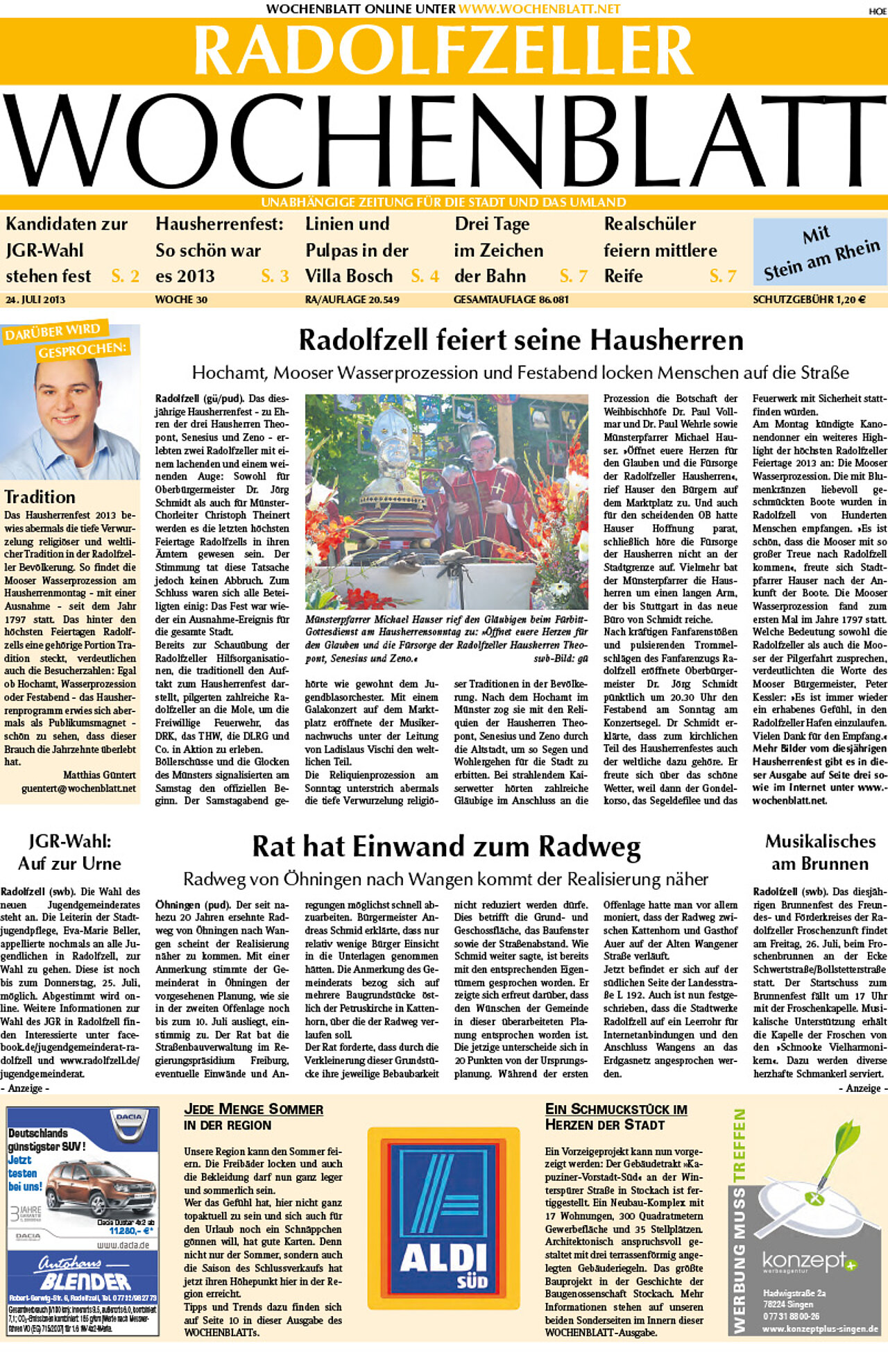 Ausgabe 30 vom 24. Juli 2013