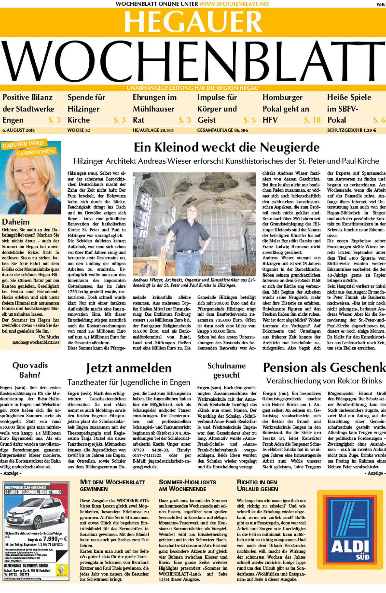 Ausgabe 32 vom 06. August 2014
