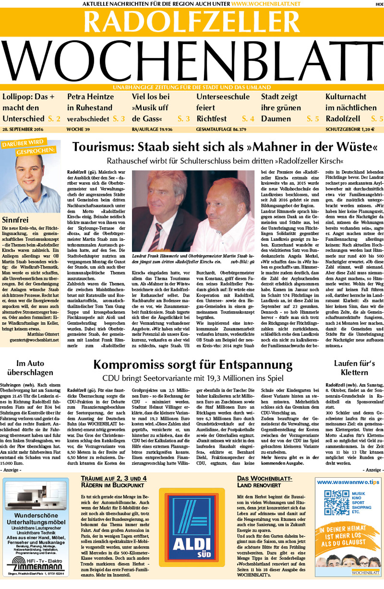 Ausgabe 39 vom 28. September 2016
