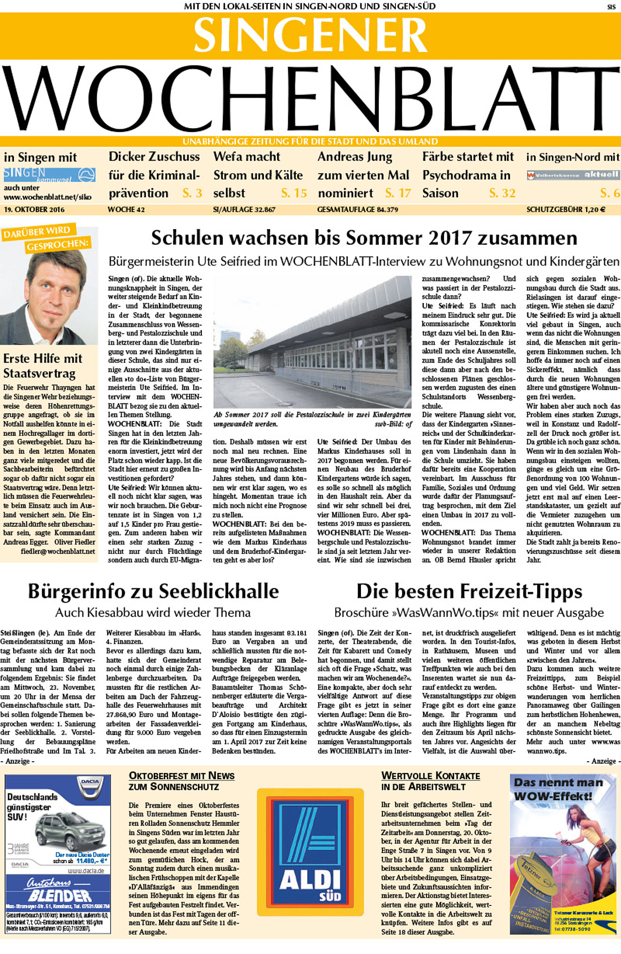 Ausgabe 42 vom 19. Oktober 2016