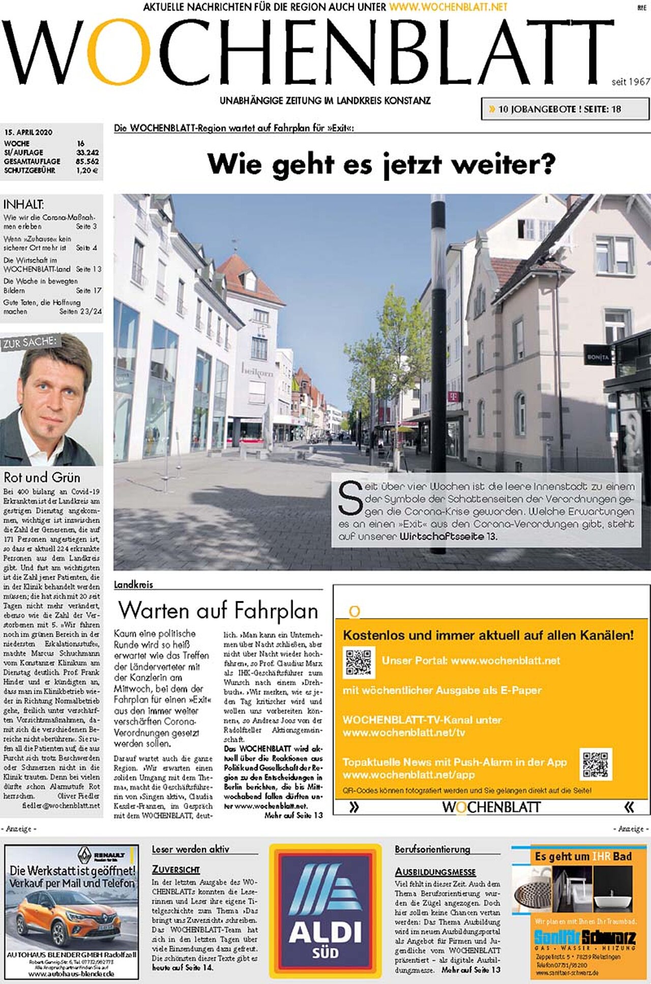 Ausgabe 16 vom 15. April 2020