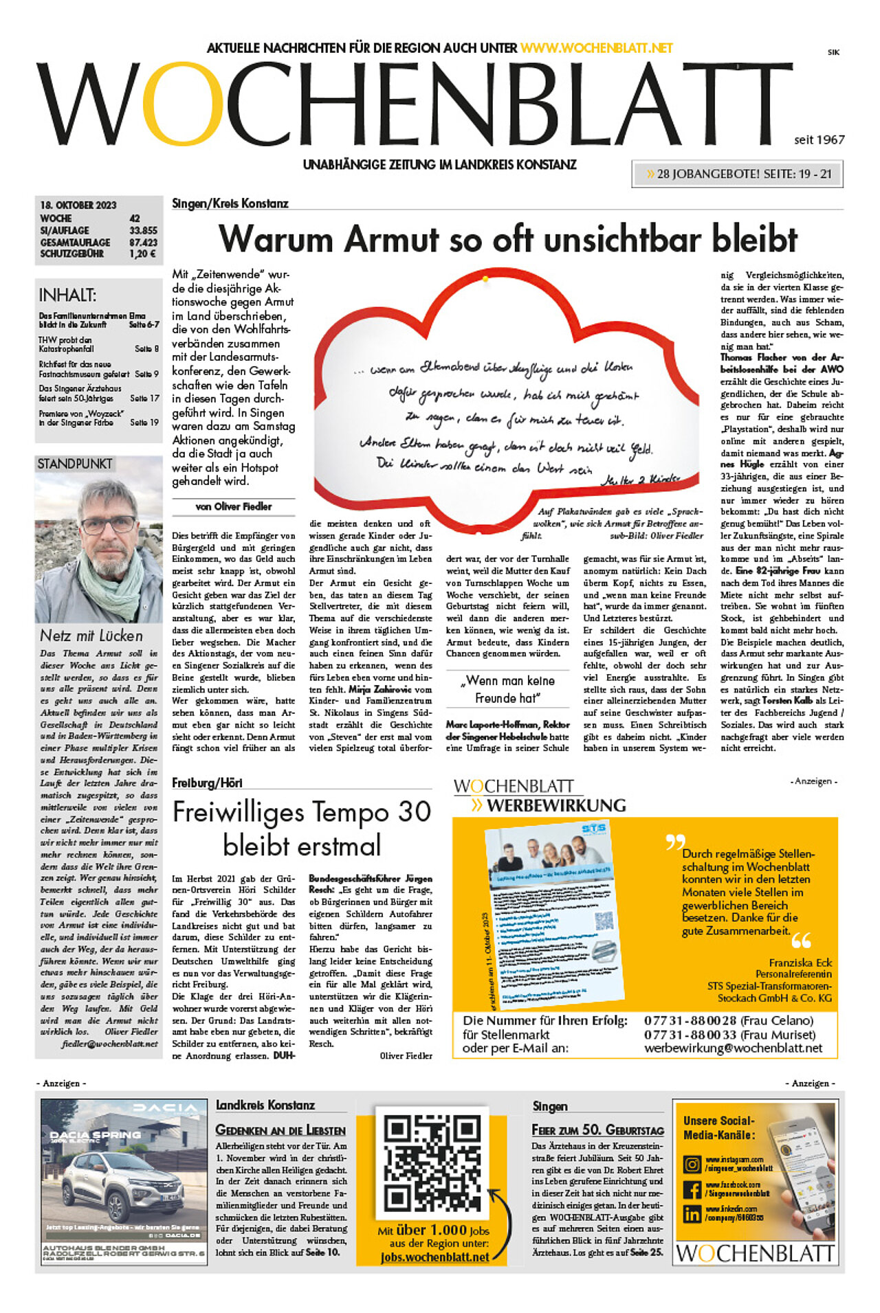 Ausgabe 42 vom 18. Oktober 2023