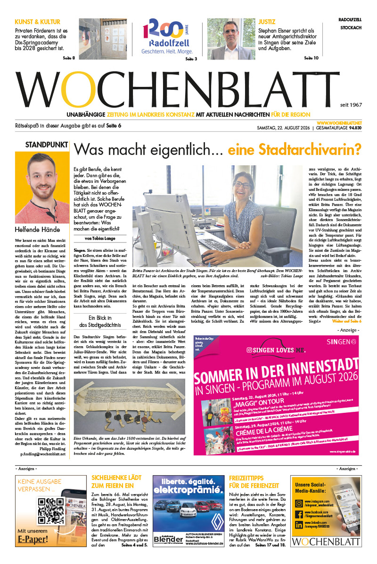 Ausgabe 34 vom 22. August 2026