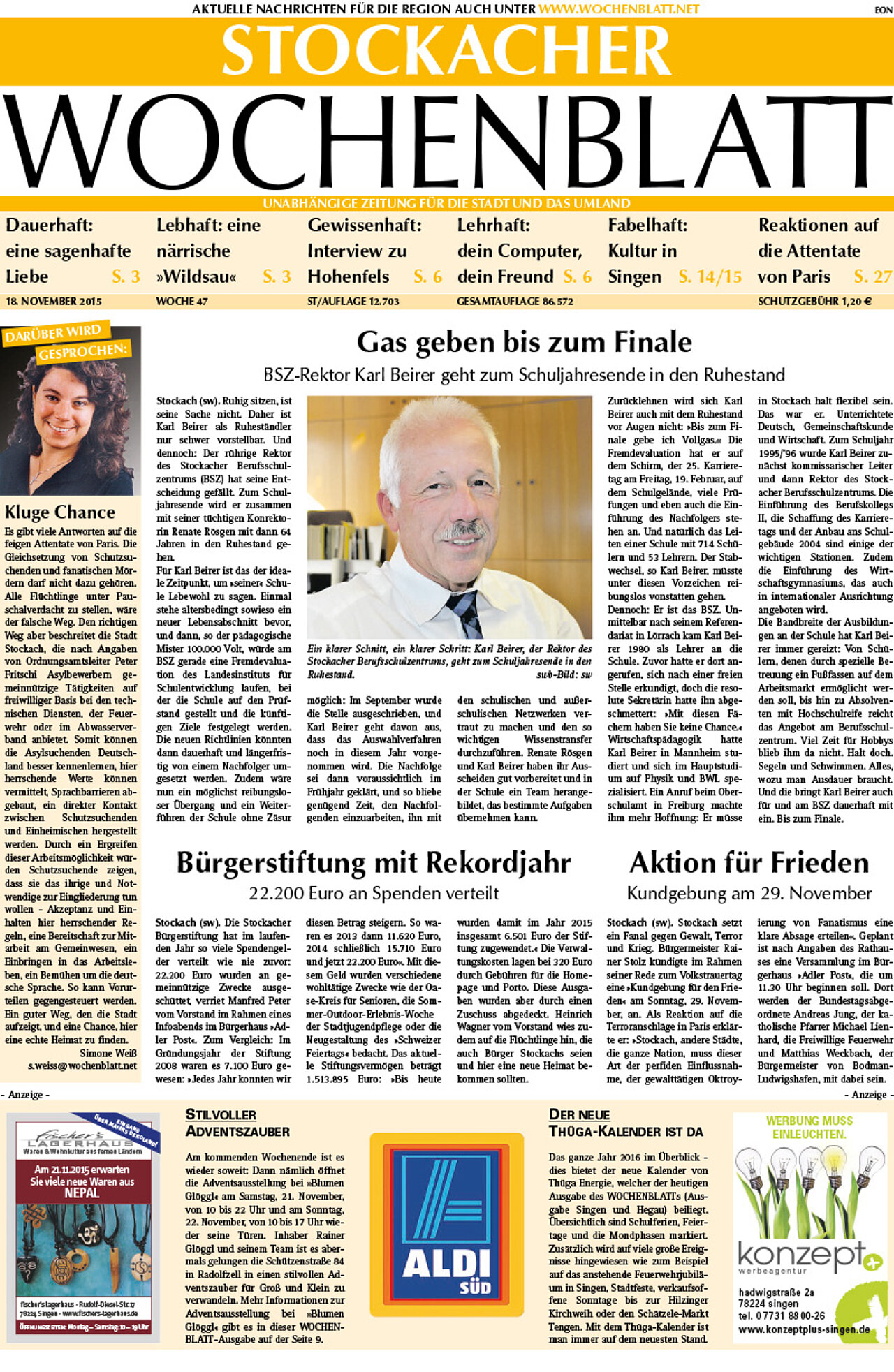 Ausgabe 47 vom 18. November 2015