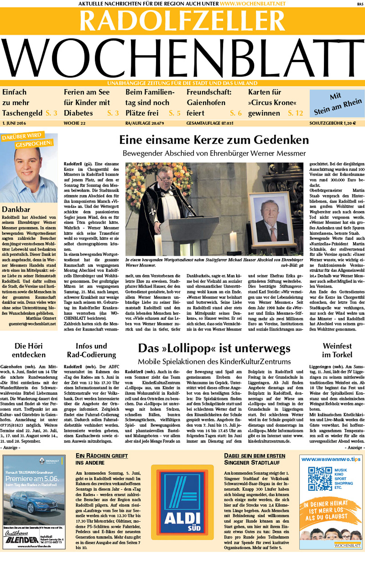 Ausgabe 22 vom 01. Juni 2016