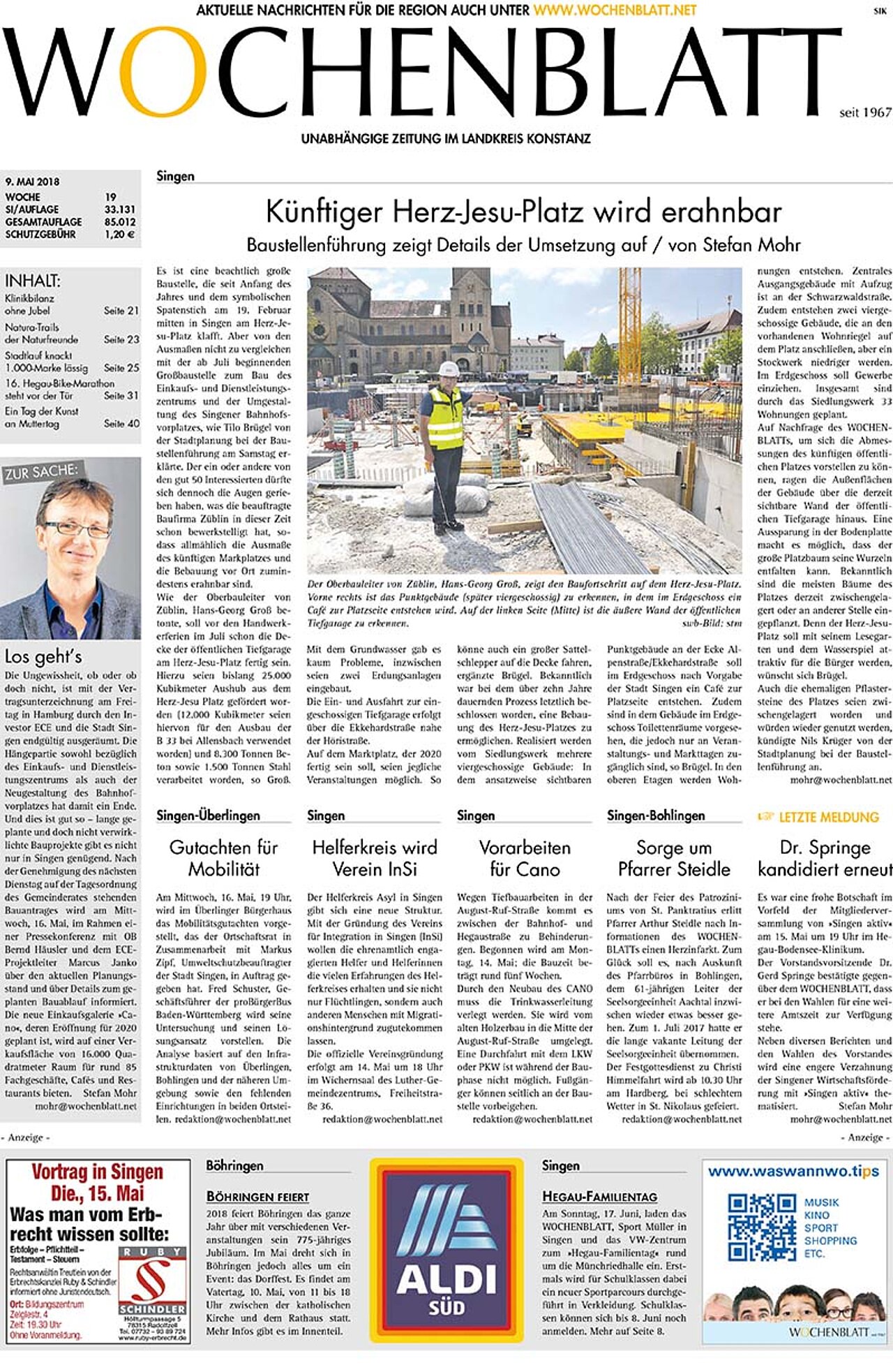 Ausgabe 19 vom 09. Mai 2018