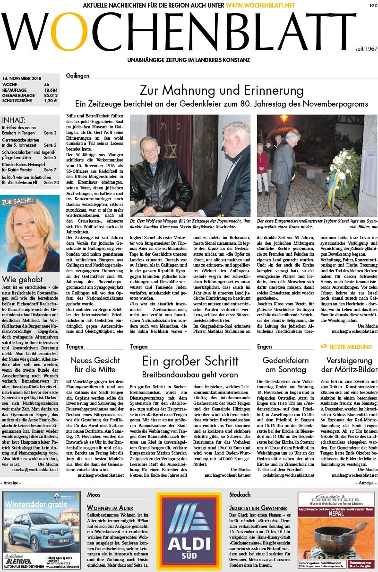 Ausgabe 46 vom 14. November 2018