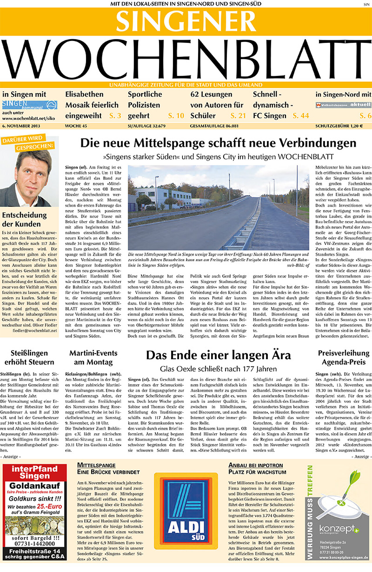 Ausgabe 45 vom 06. November 2013