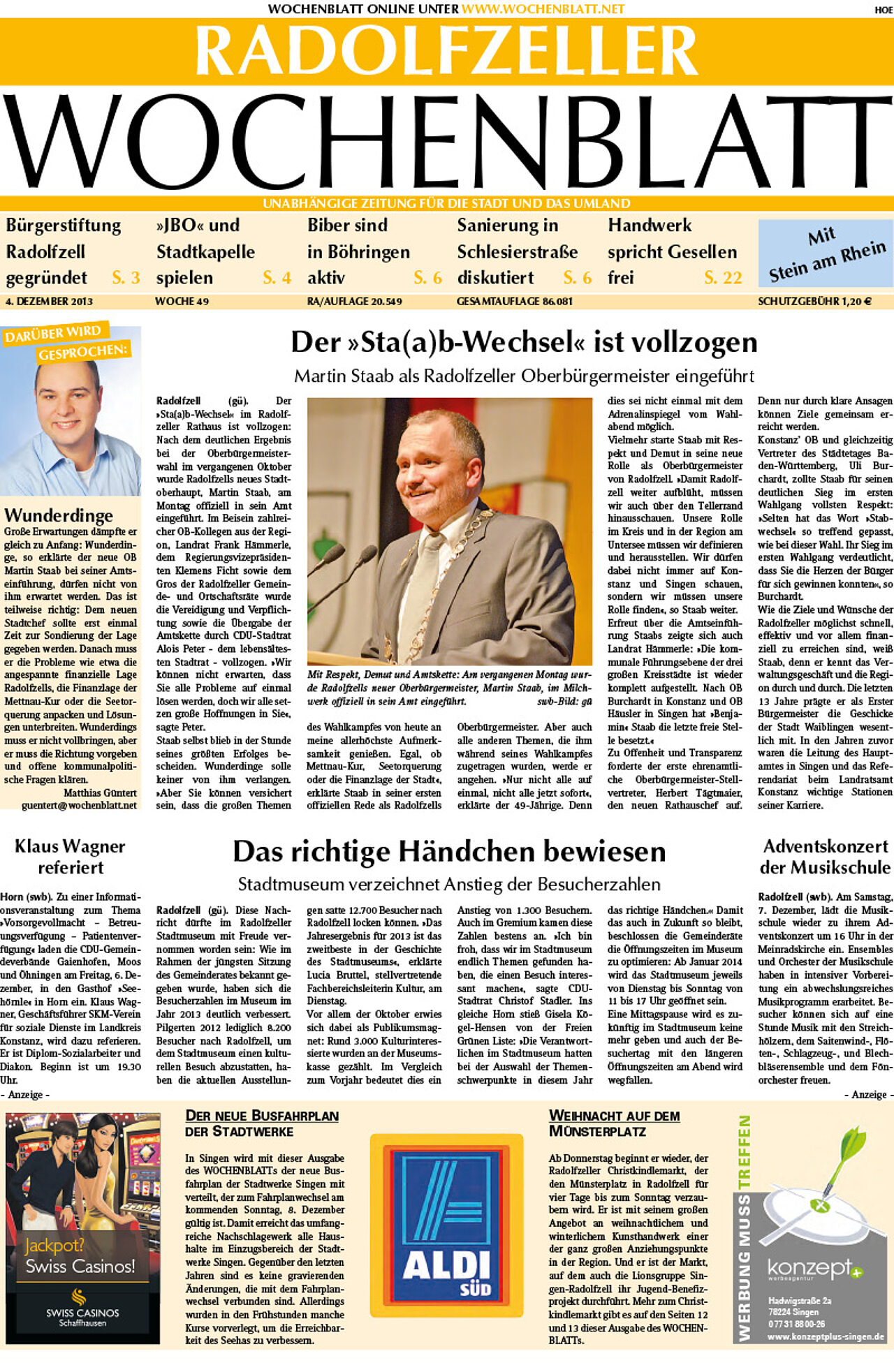 Ausgabe 49 vom 04. Dezember 2013