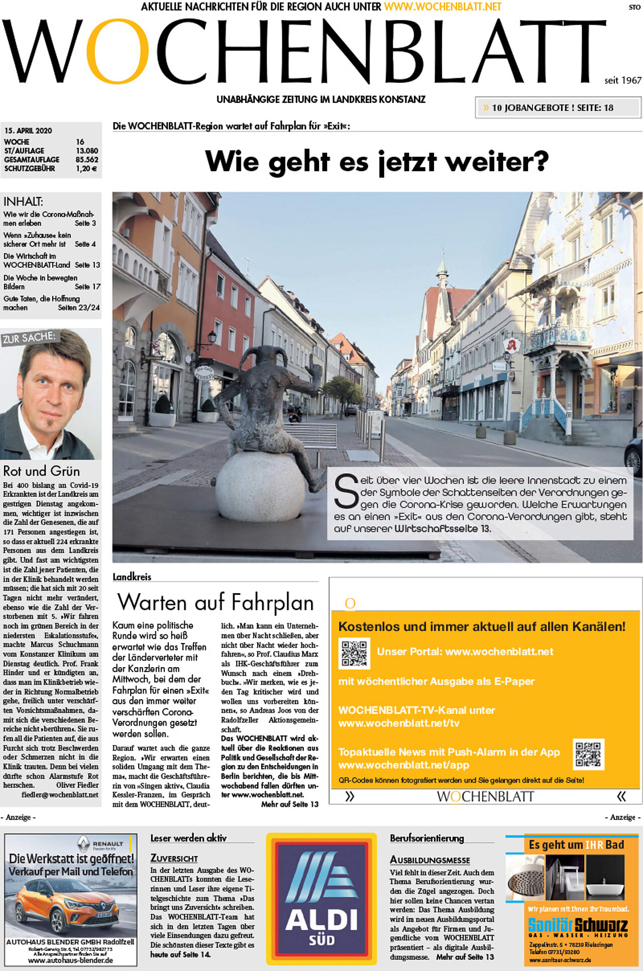 Ausgabe 16 vom 15. April 2020
