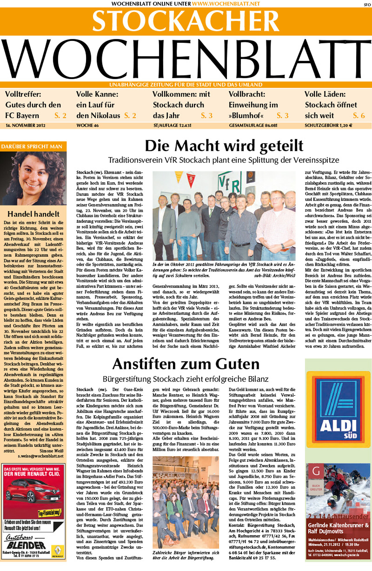 Ausgabe 46 vom 14. November 2012