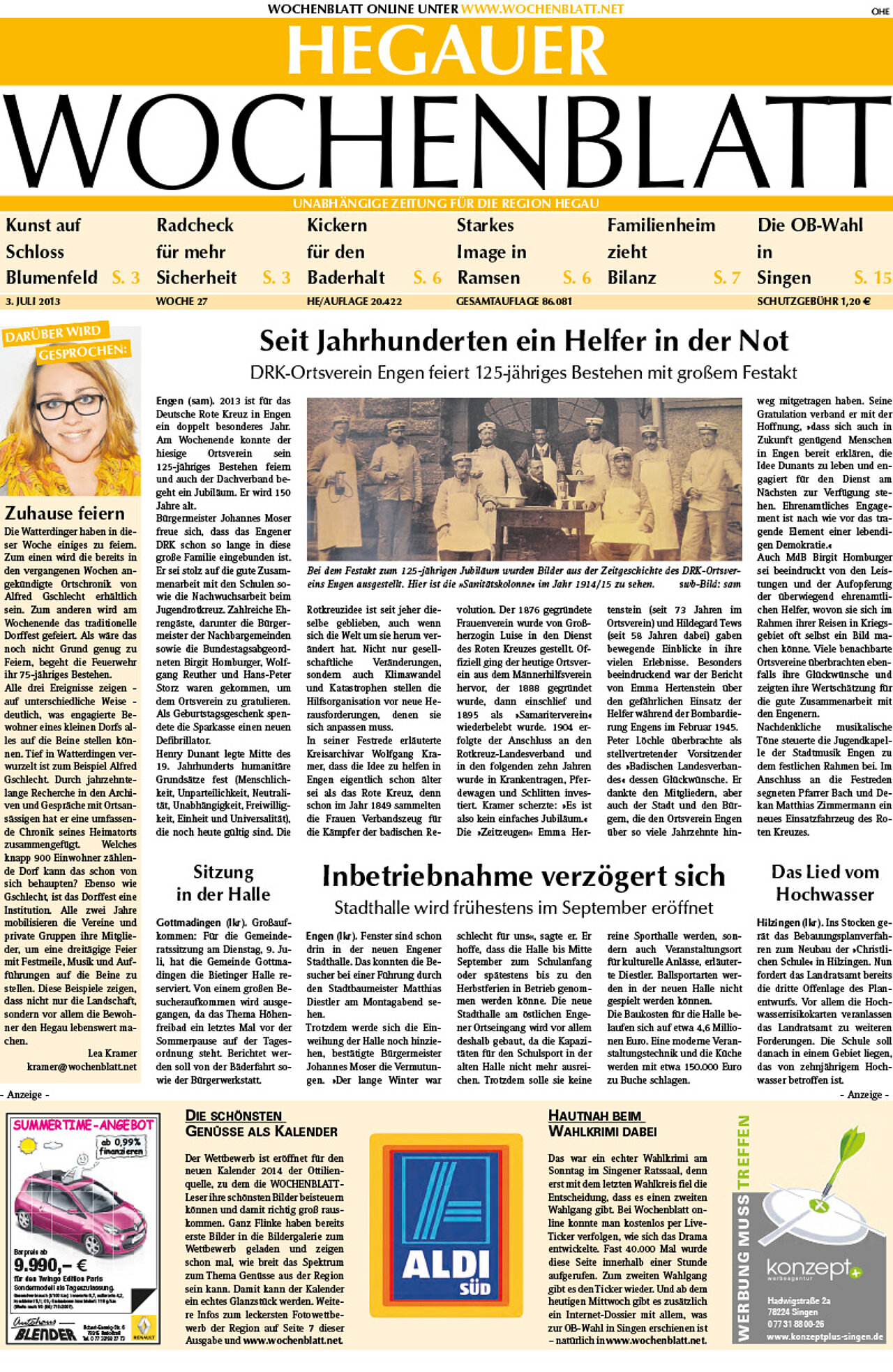 Ausgabe 27 vom 03. Juli 2013