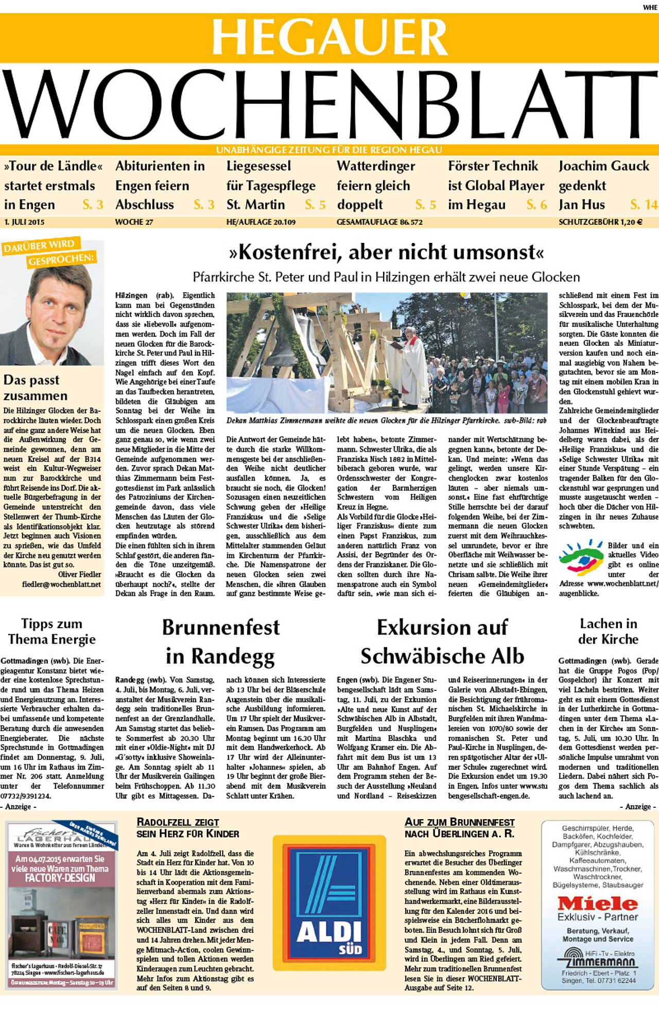 Ausgabe 27 vom 01. Juli 2015