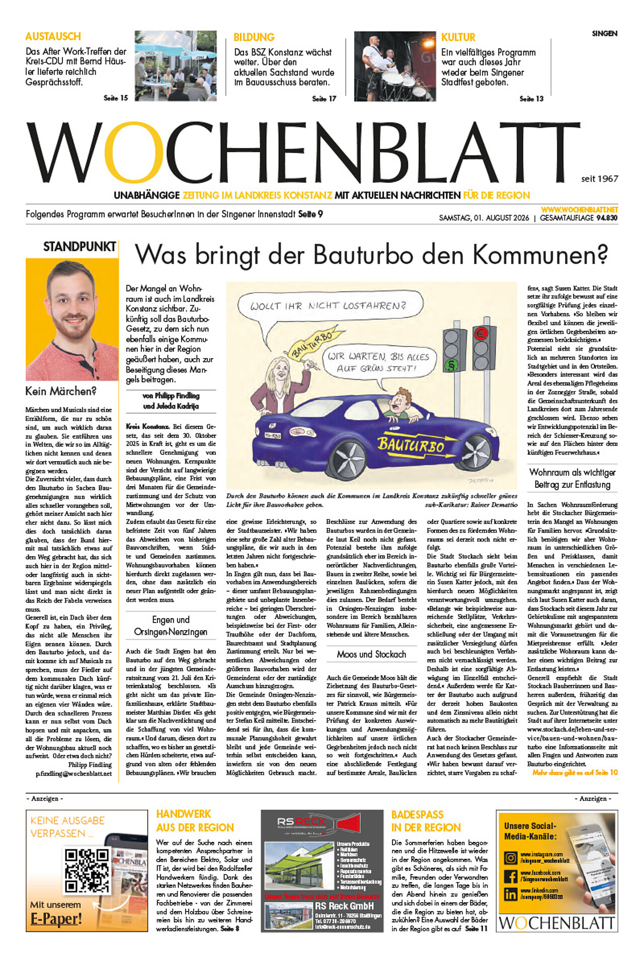 Ausgabe 31 vom 1. August 2026