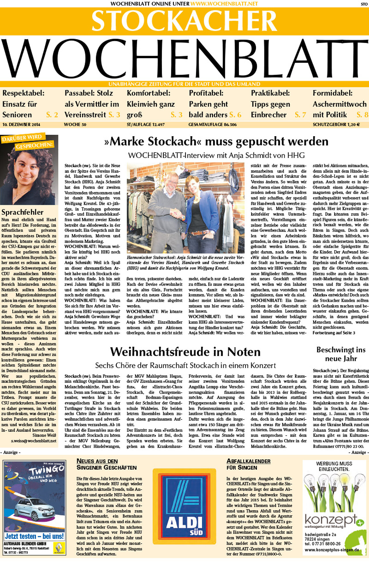 Ausgabe 50 vom 10. Dezember 2014