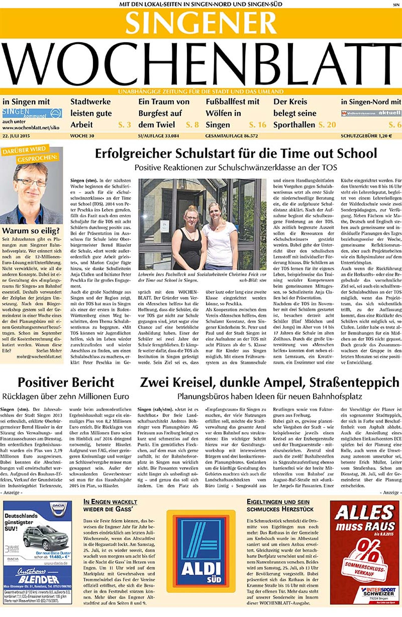 Ausgabe 30 vom 22. Juli 2015