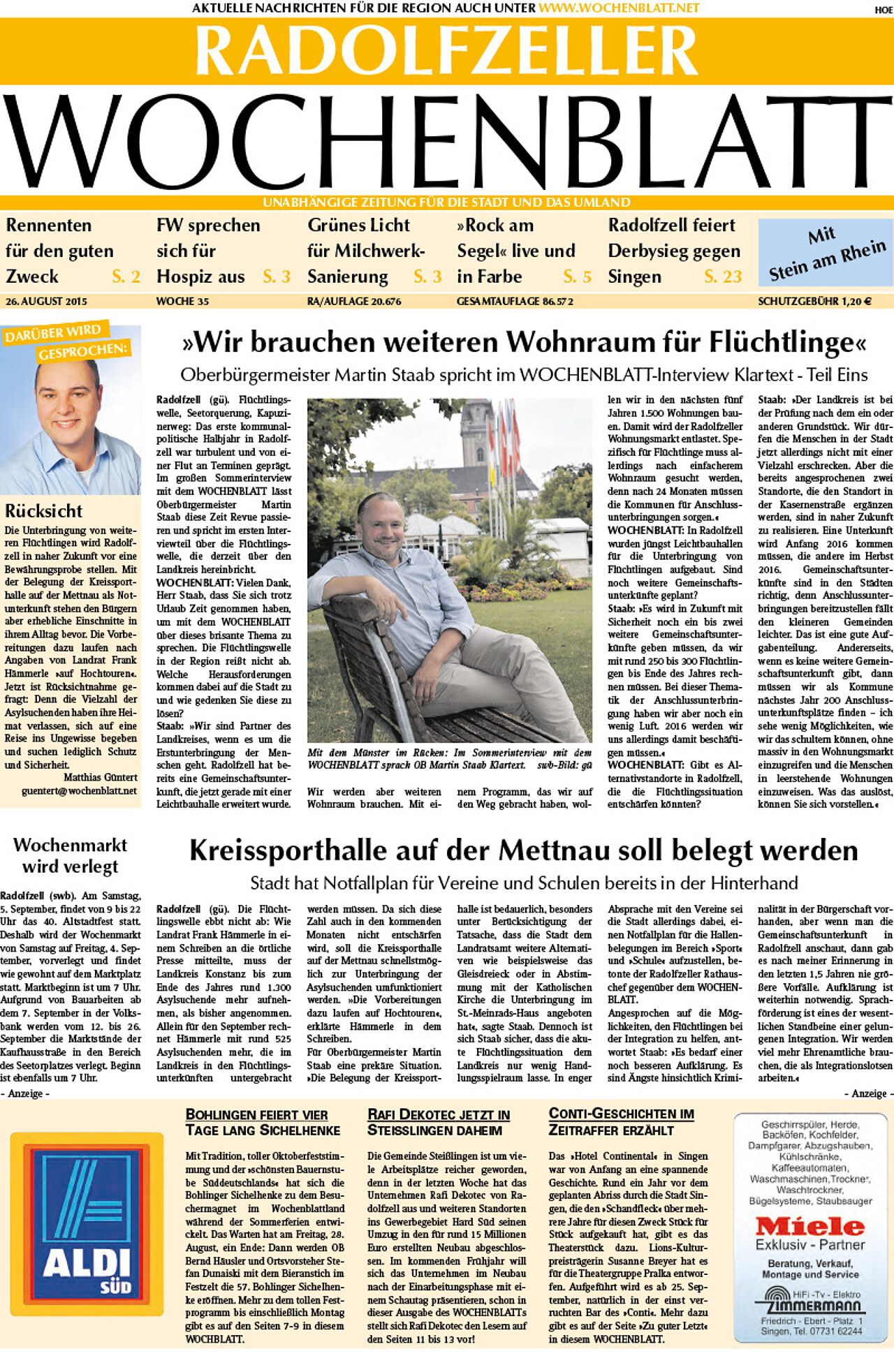 Ausgabe 35 vom 26. August 2015