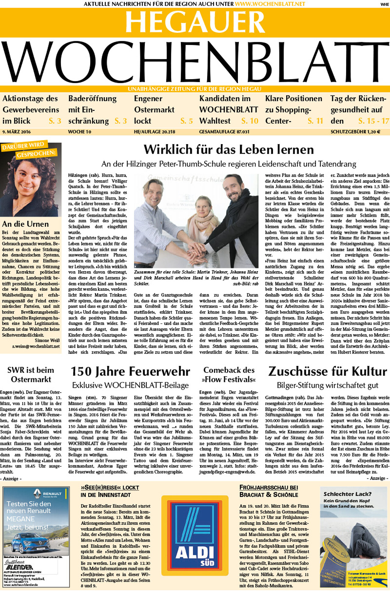 Ausgabe 10 vom 09. März 2016