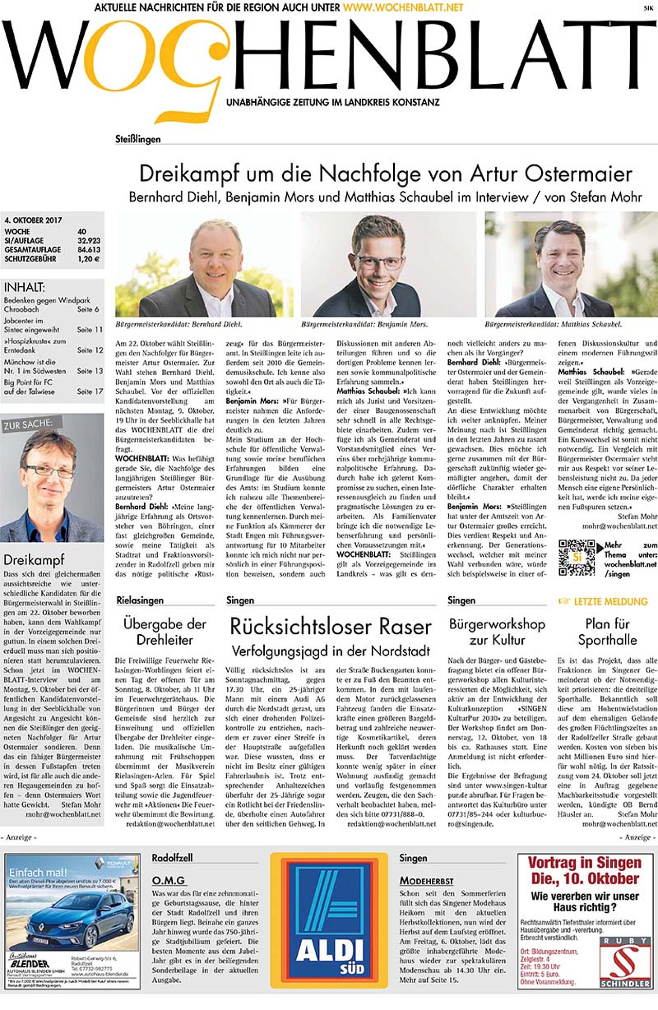 Ausgabe 40 vom 04. Oktober 2017