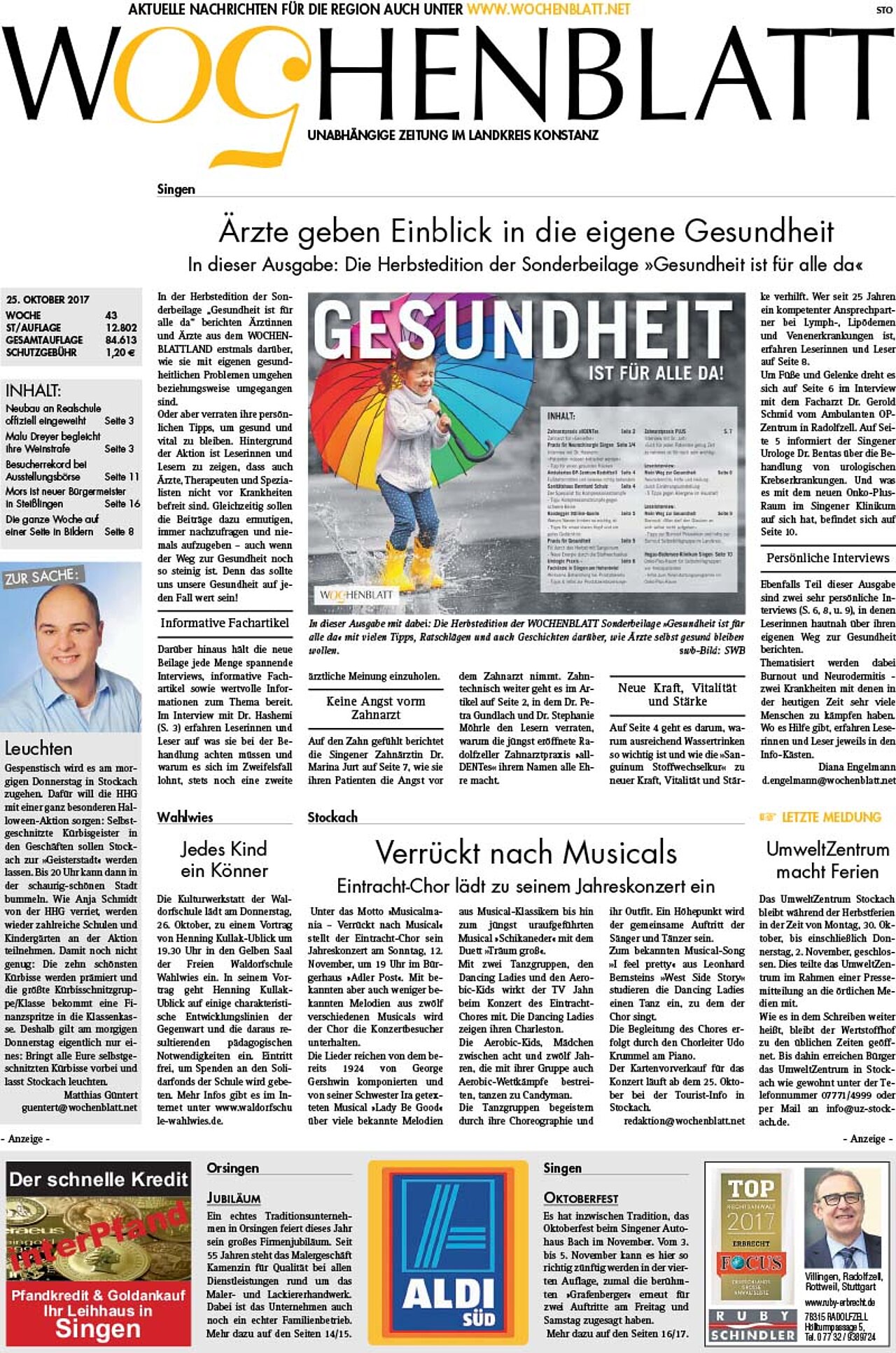Ausgabe 43 vom 25. Oktober 2017