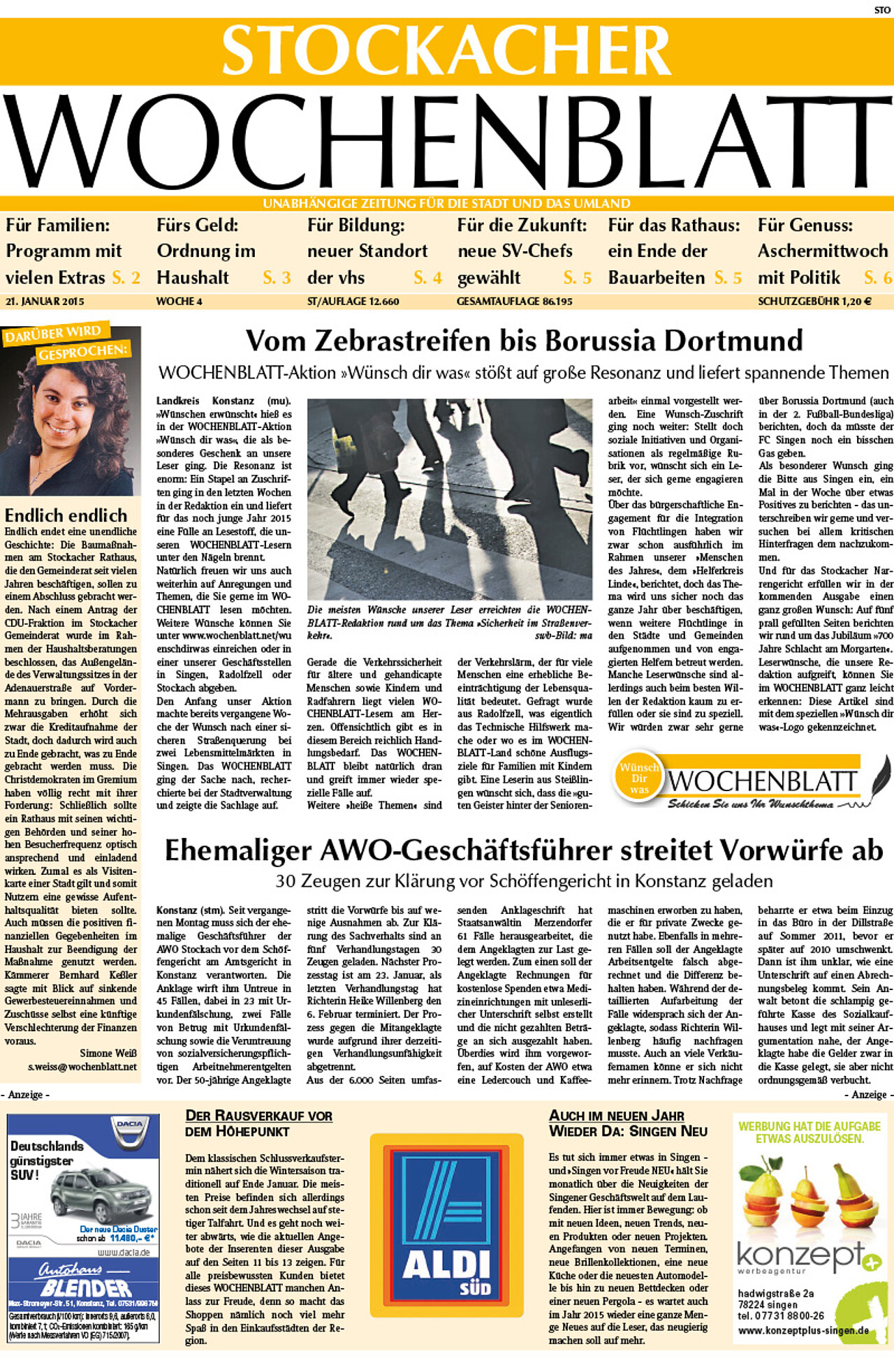 Ausgabe 04 vom 21. Januar 2015