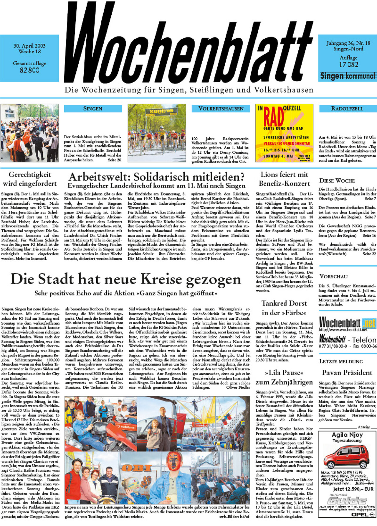 Ausgabe 18 vom 30. April 2003