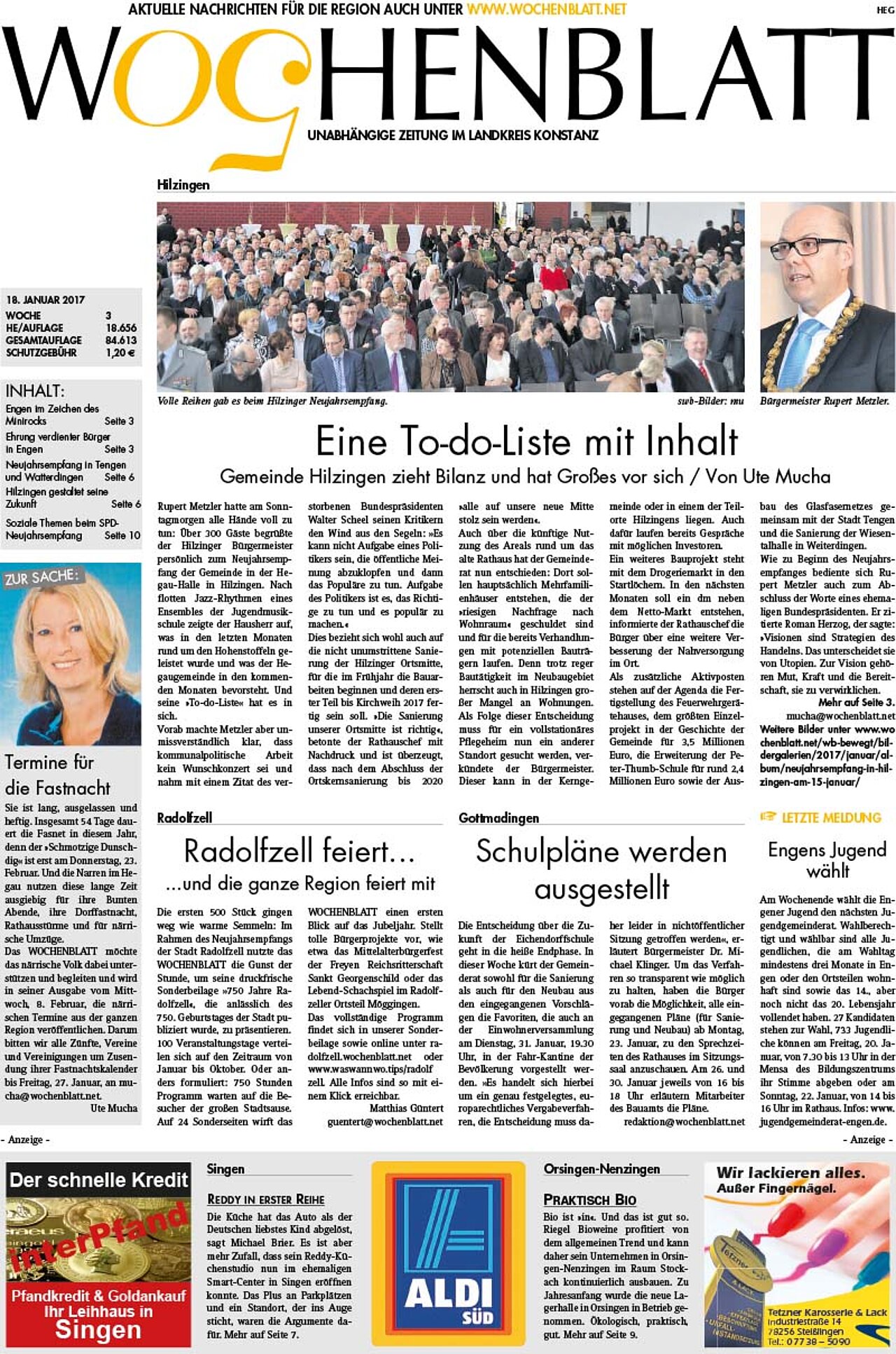 Ausgabe 03 vom 18. Januar 2017