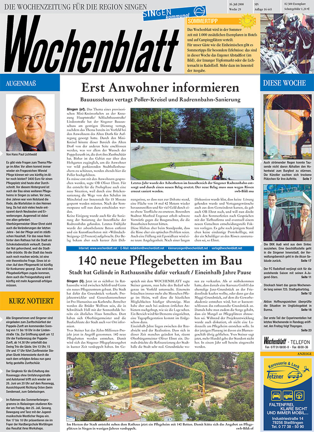 Ausgabe 29 vom 16. Juli 2008