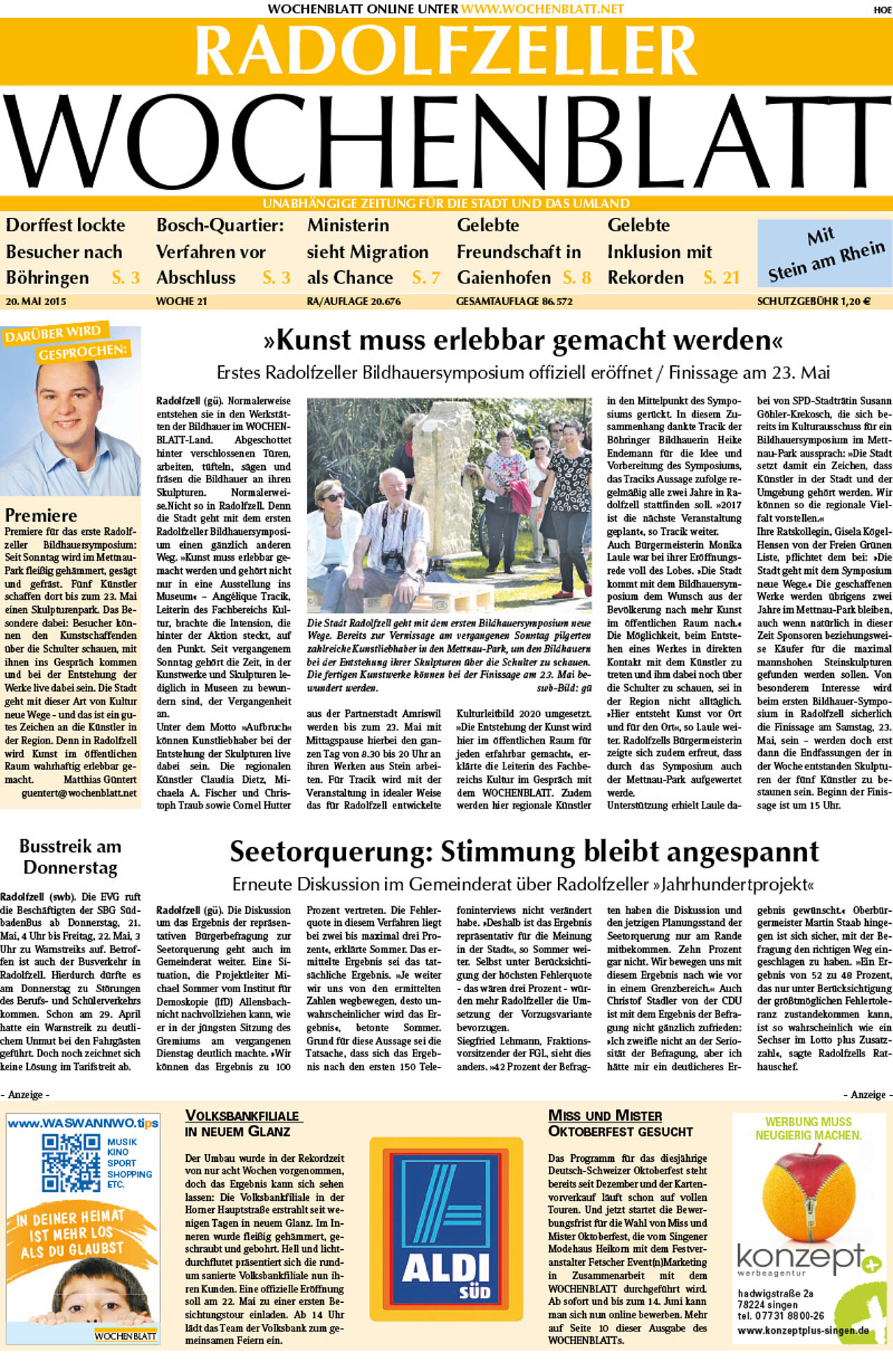 Ausgabe 21 vom 20. Mai 2015