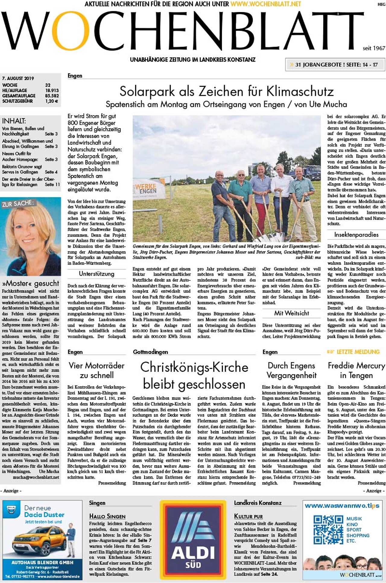 Ausgabe 32 vom 07. August 2019