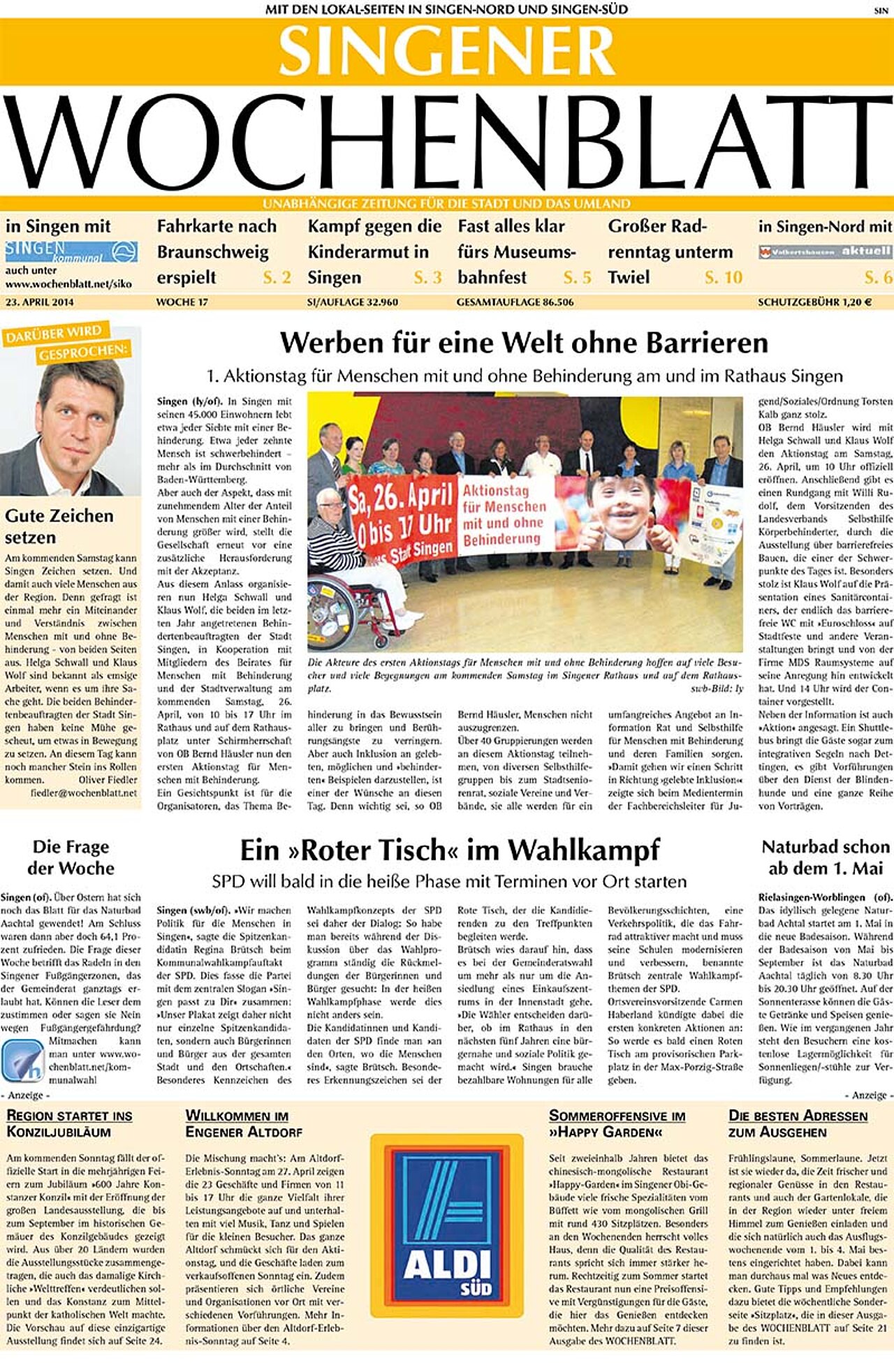 Ausgabe 17 vom 23. April 2014