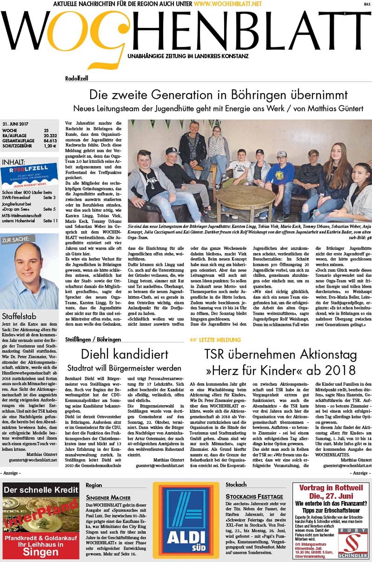 Ausgabe 25 vom 21. Juni 2017