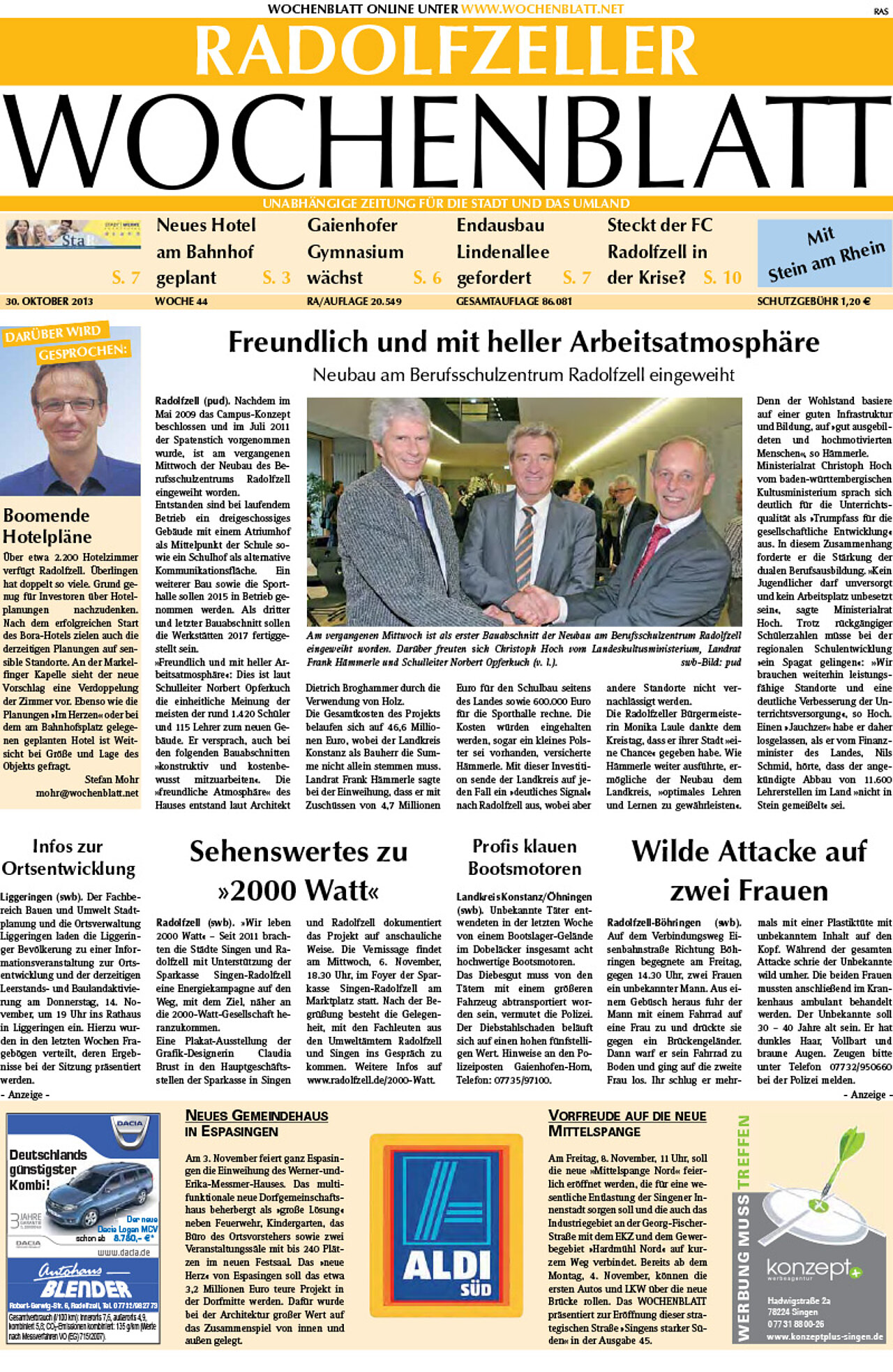 Ausgabe 44 vom 30. Oktober 2013