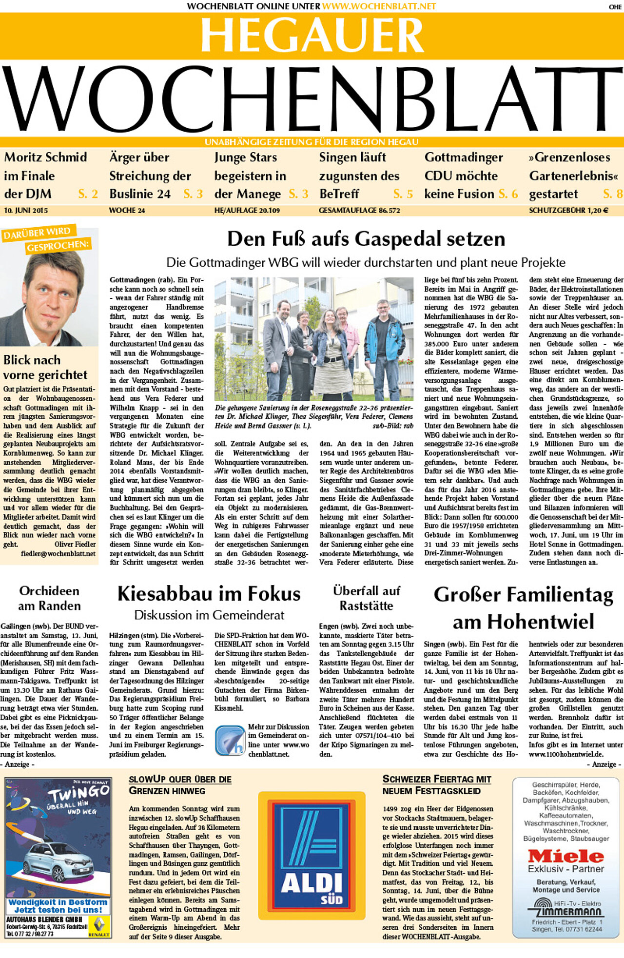 Ausgabe 24 vom 10. Juni 2015