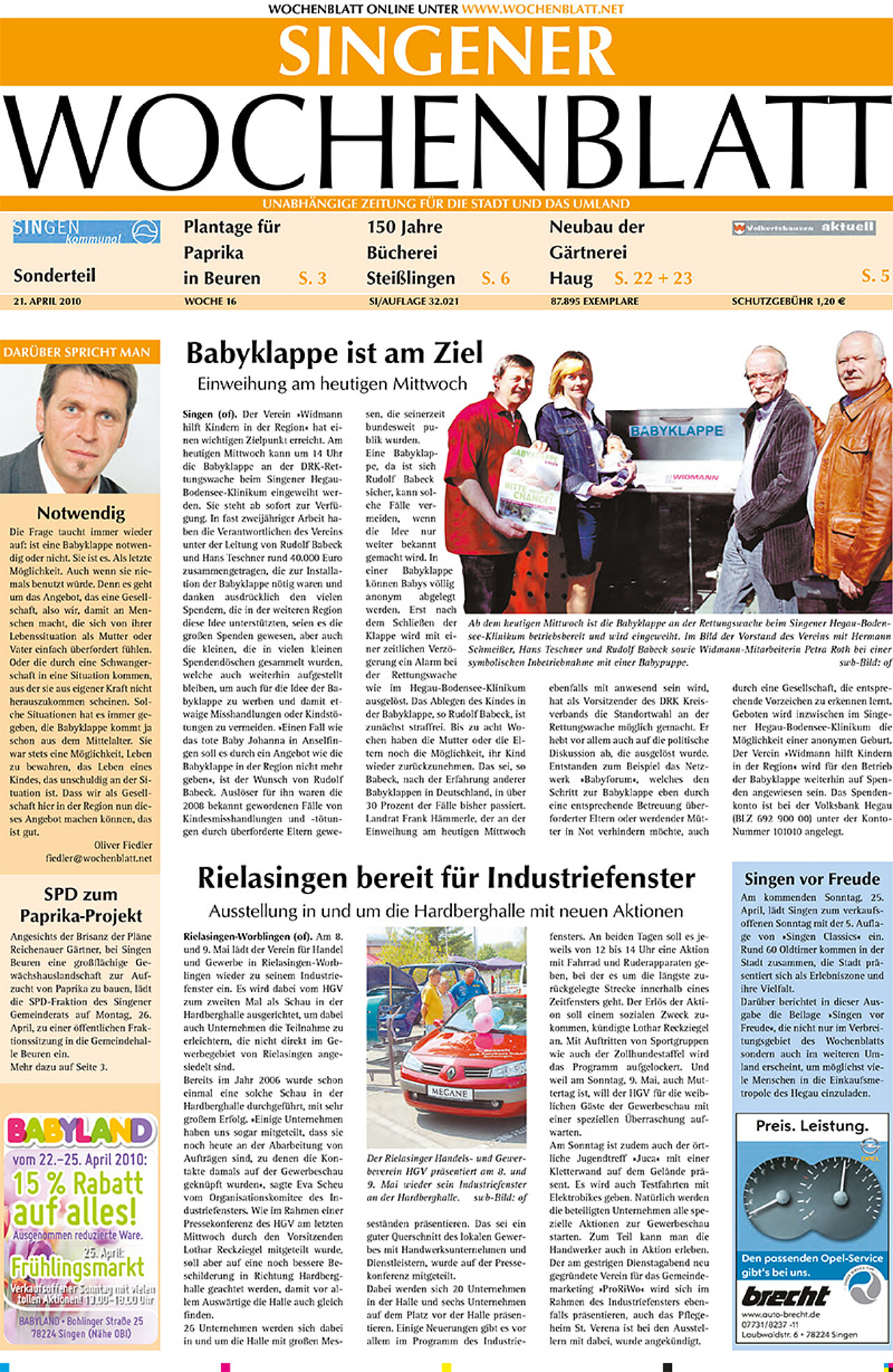 Ausgabe 16 vom 21. April 2010