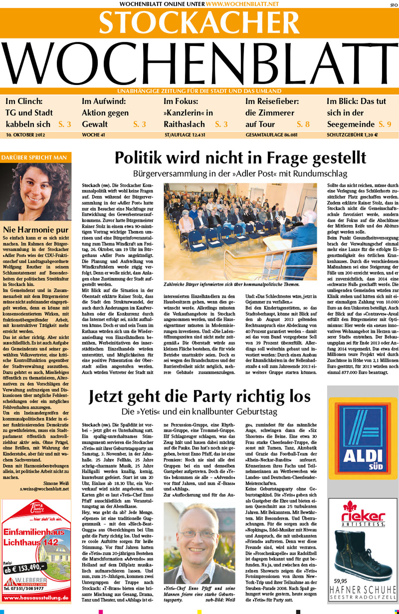 Ausgabe 41 vom 10. Oktober 2012