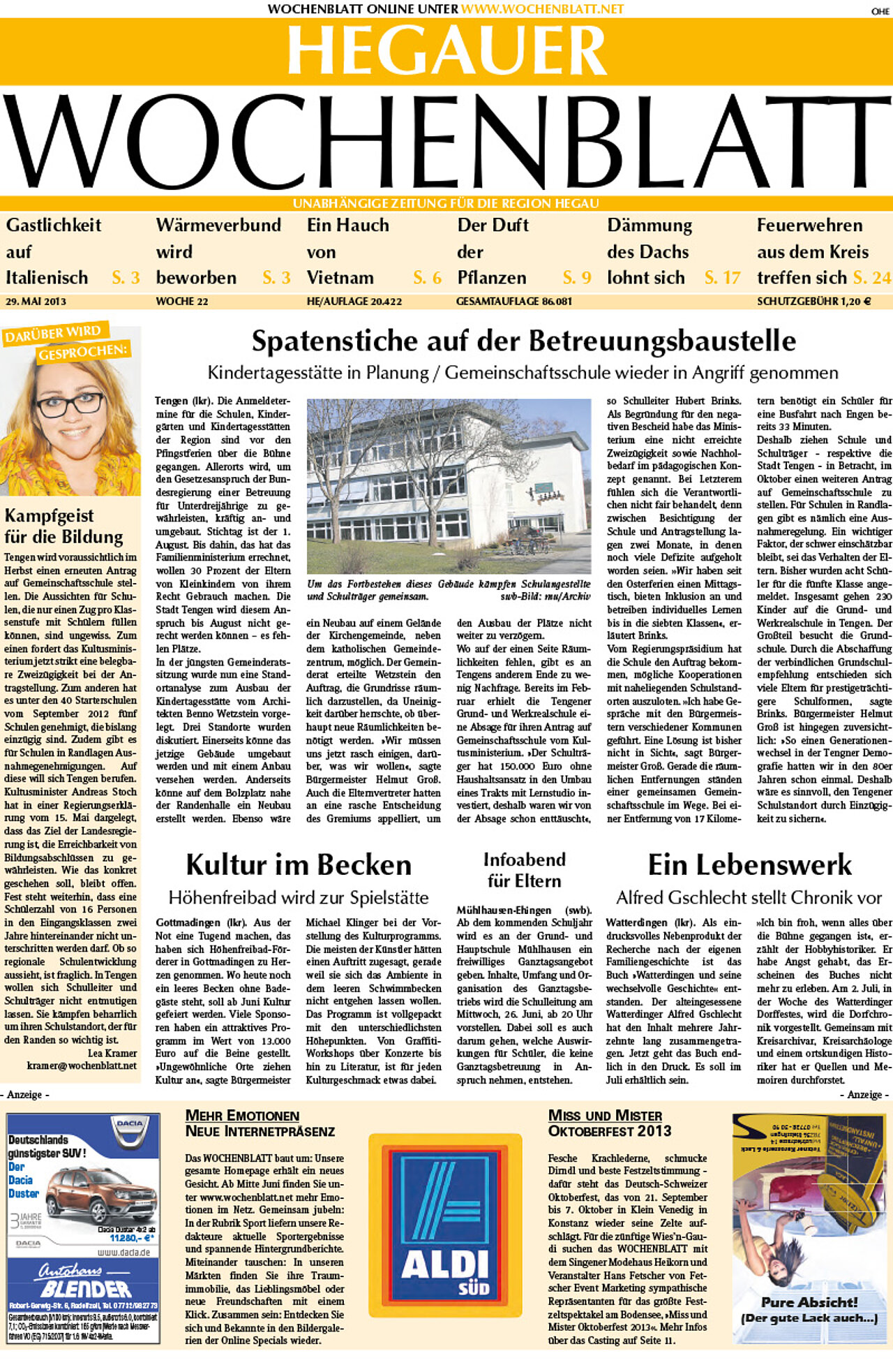 Ausgabe 22 vom 29. Mai 2013