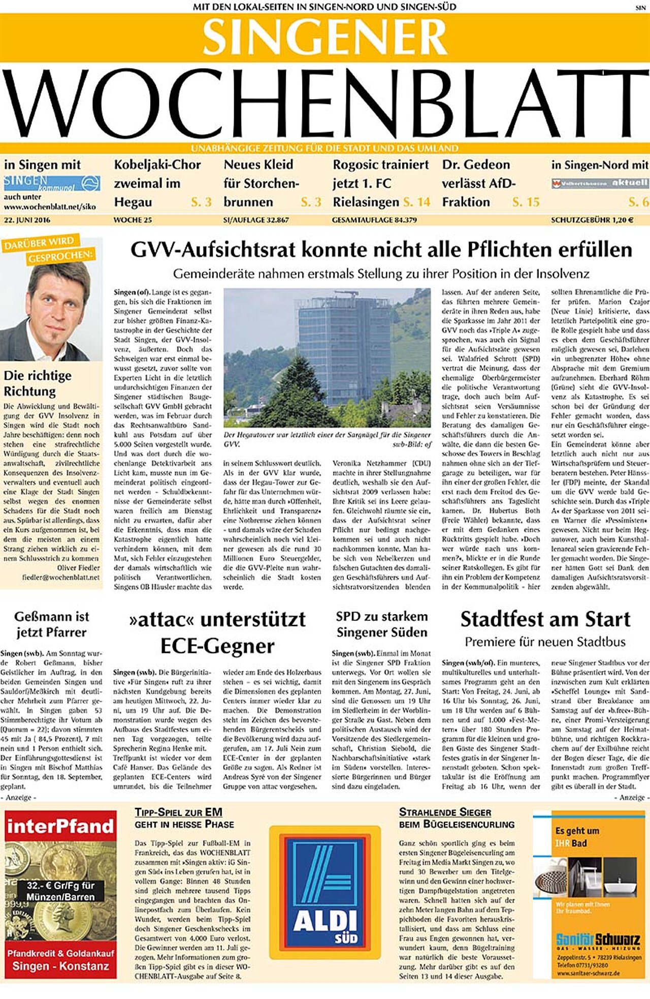 Ausgabe 25 vom 22. Juni 2016