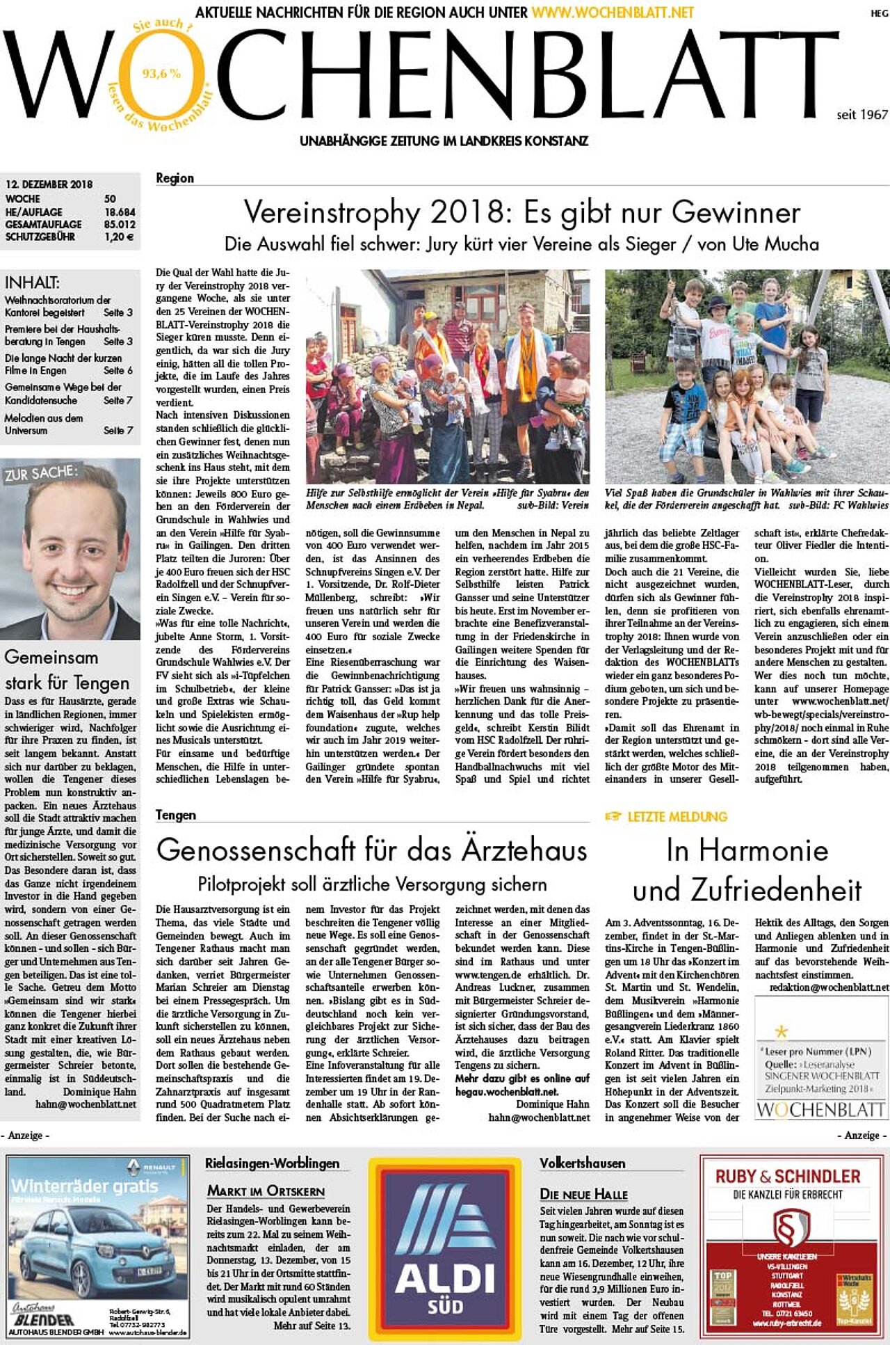 Ausgabe 50 vom 12. Dezember 2018