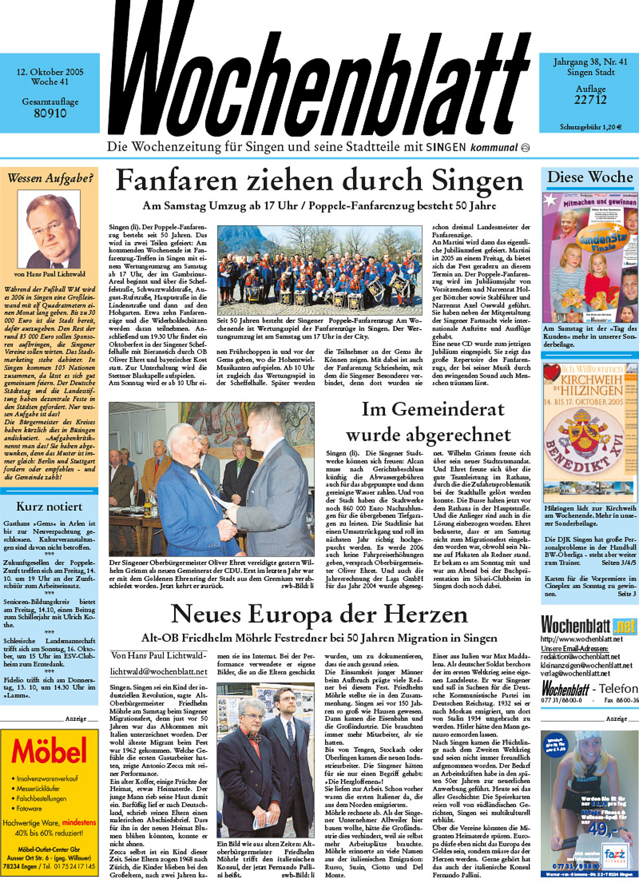 Ausgabe 41 vom 12. Oktober 2005