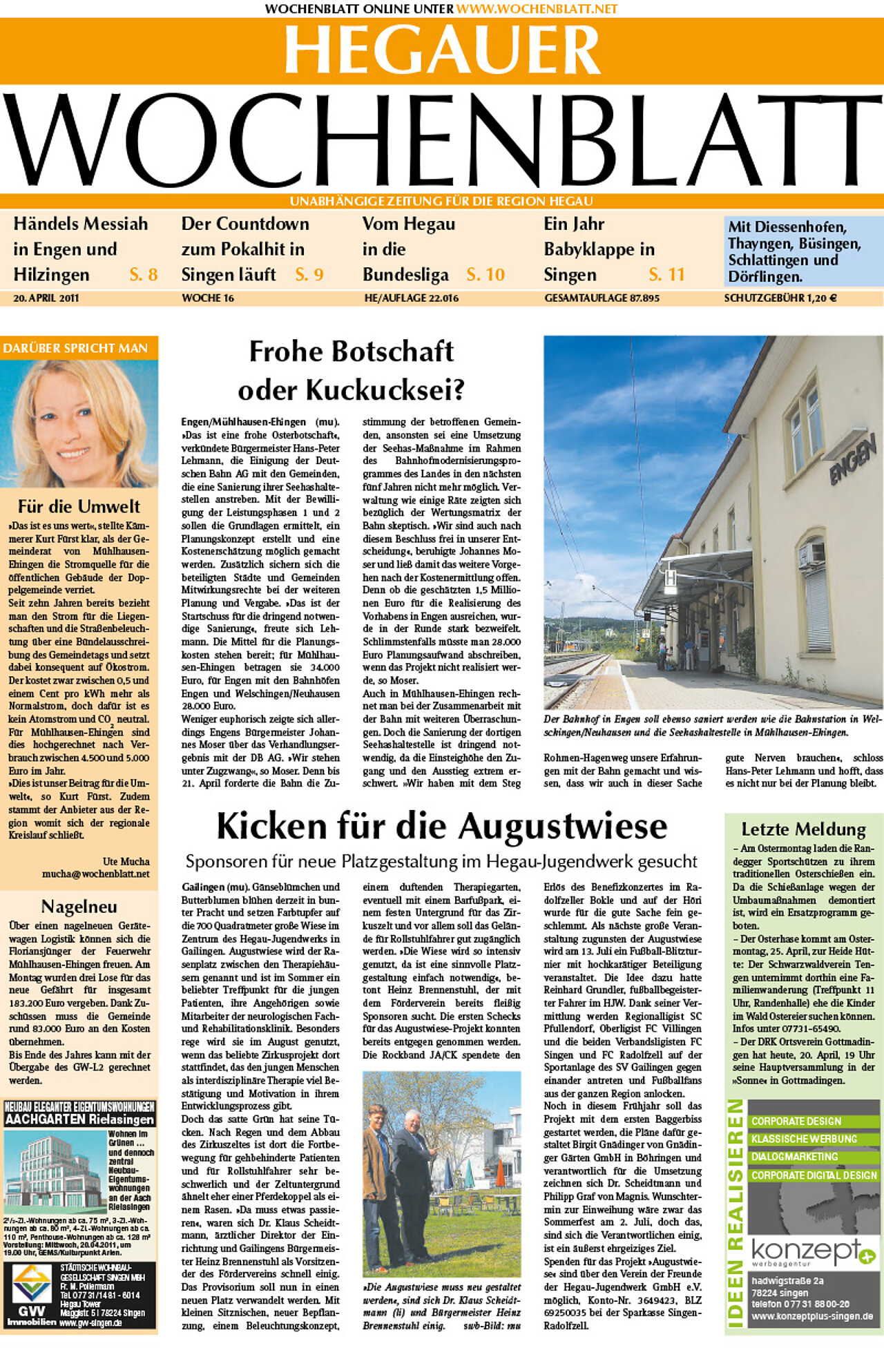 Ausgabe 16 vom 20. April 2011