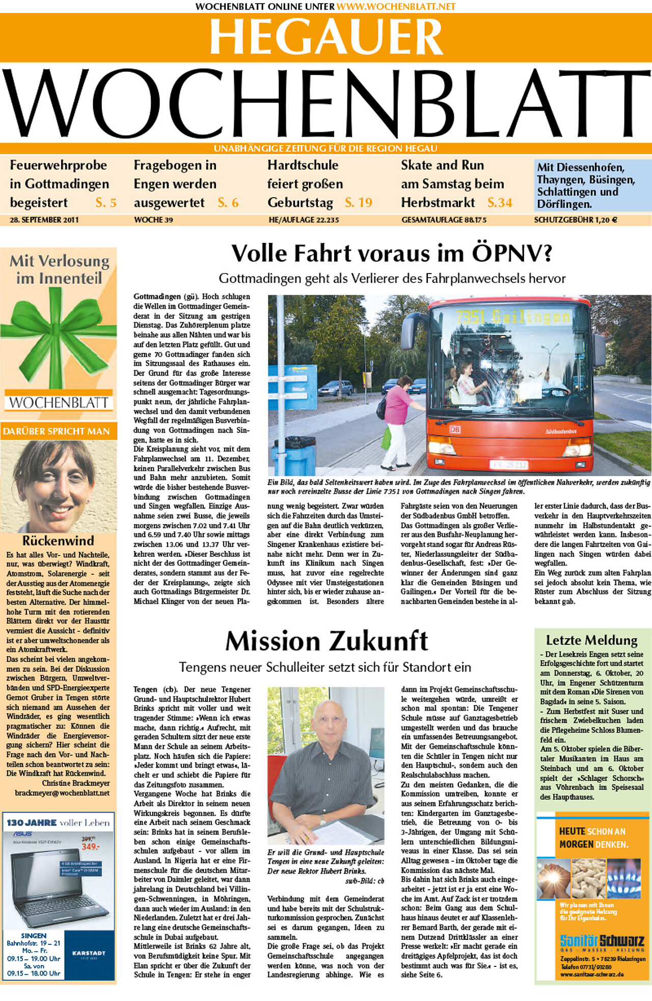Ausgabe 39 vom 28. September 2011
